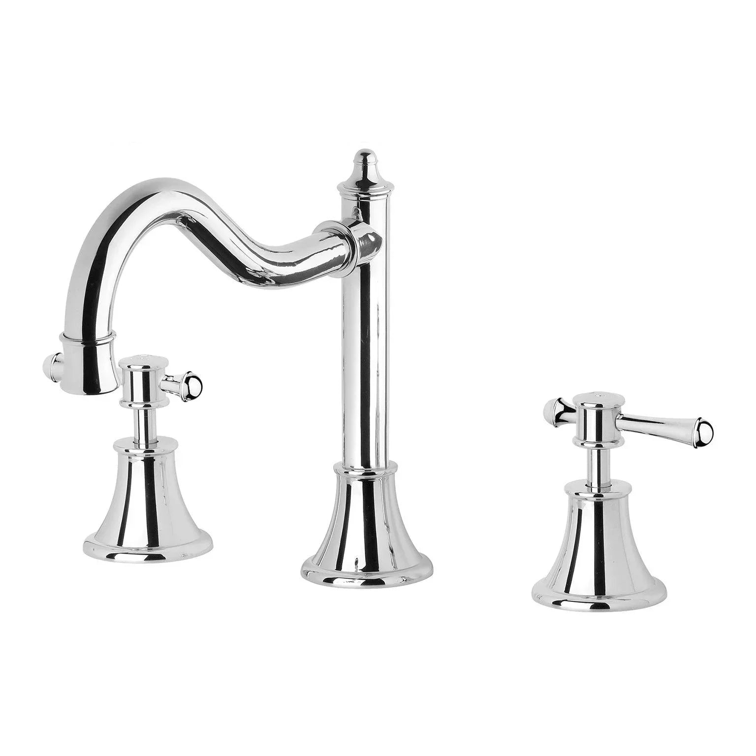 Phoenix Nostalgia Lever Basin Set Shepherds Crook - Ideal Bathroom CentreNS104L CHRChrome