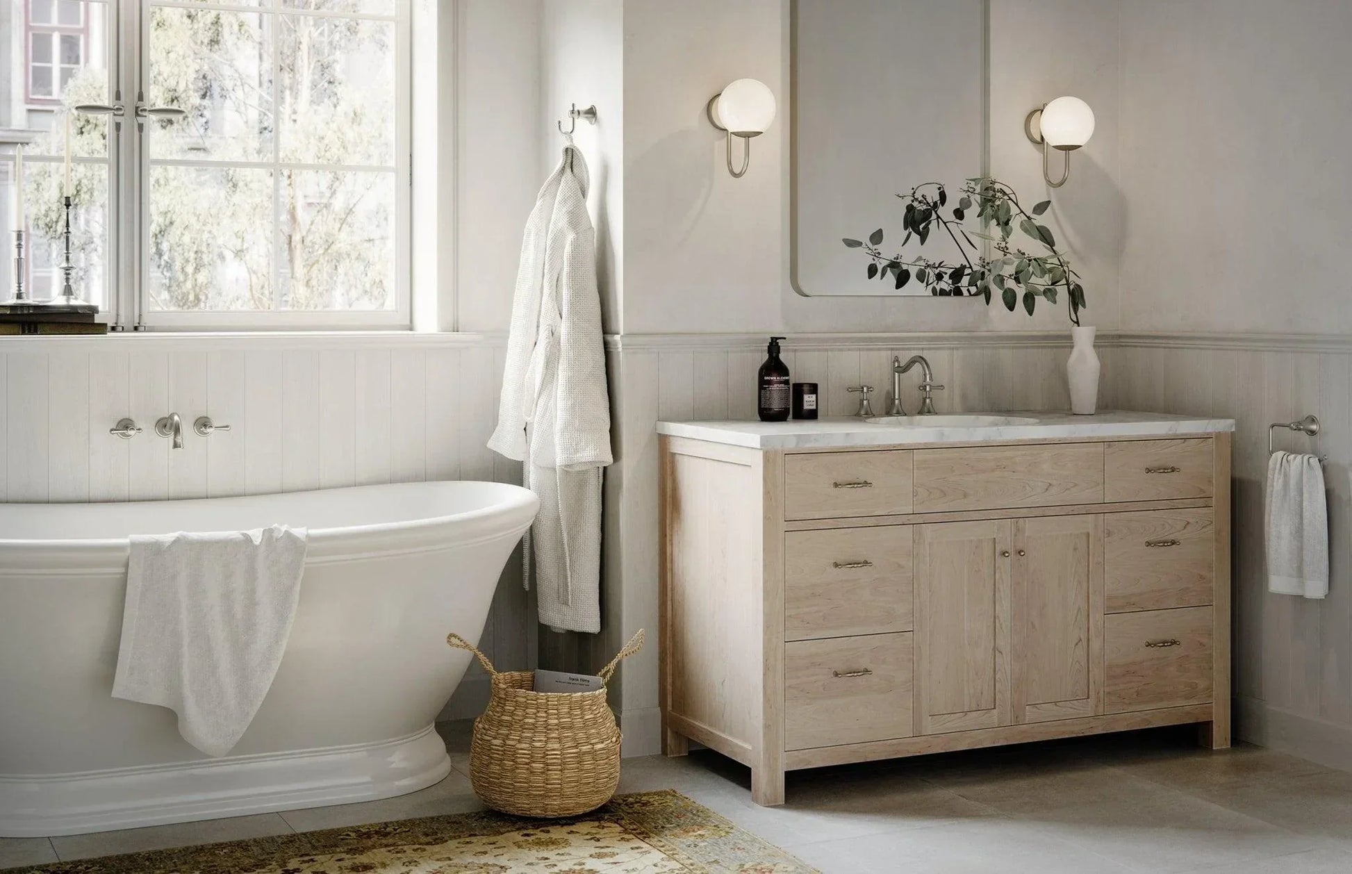 Phoenix Nostalgia Lever Bath Set 180mm Shepherds Crook - Ideal Bathroom CentreNS111L -40Brushed Nickel