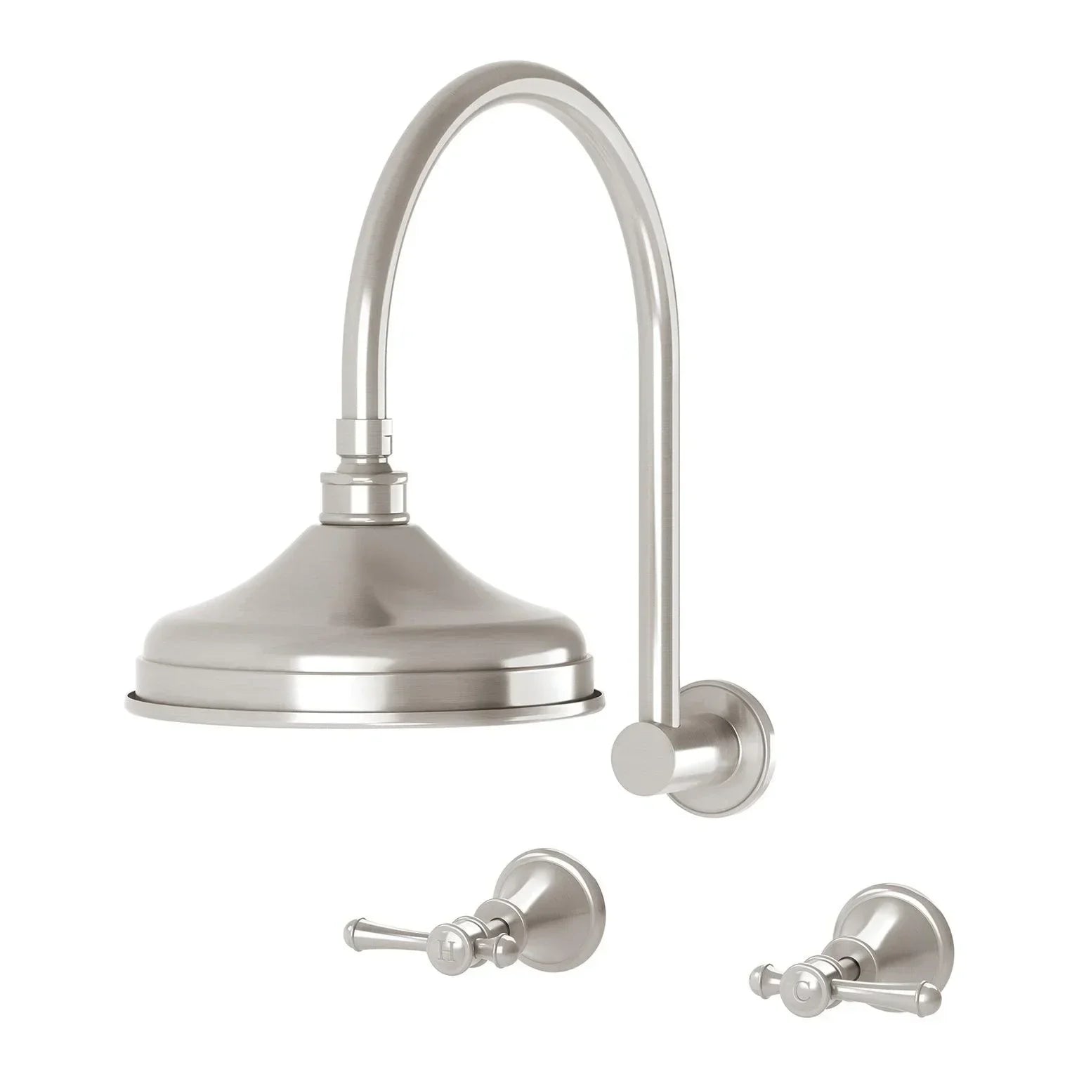 Phoenix Nostalgia Lever Shower Set - Ideal Bathroom CentreNS121L -40Brushed Nickel