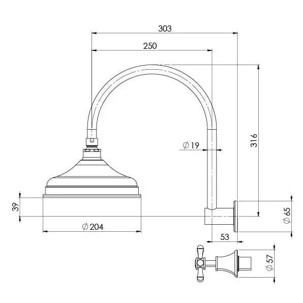 Phoenix Nostalgia Shower Set - Ideal Bathroom CentreNS121 CHR