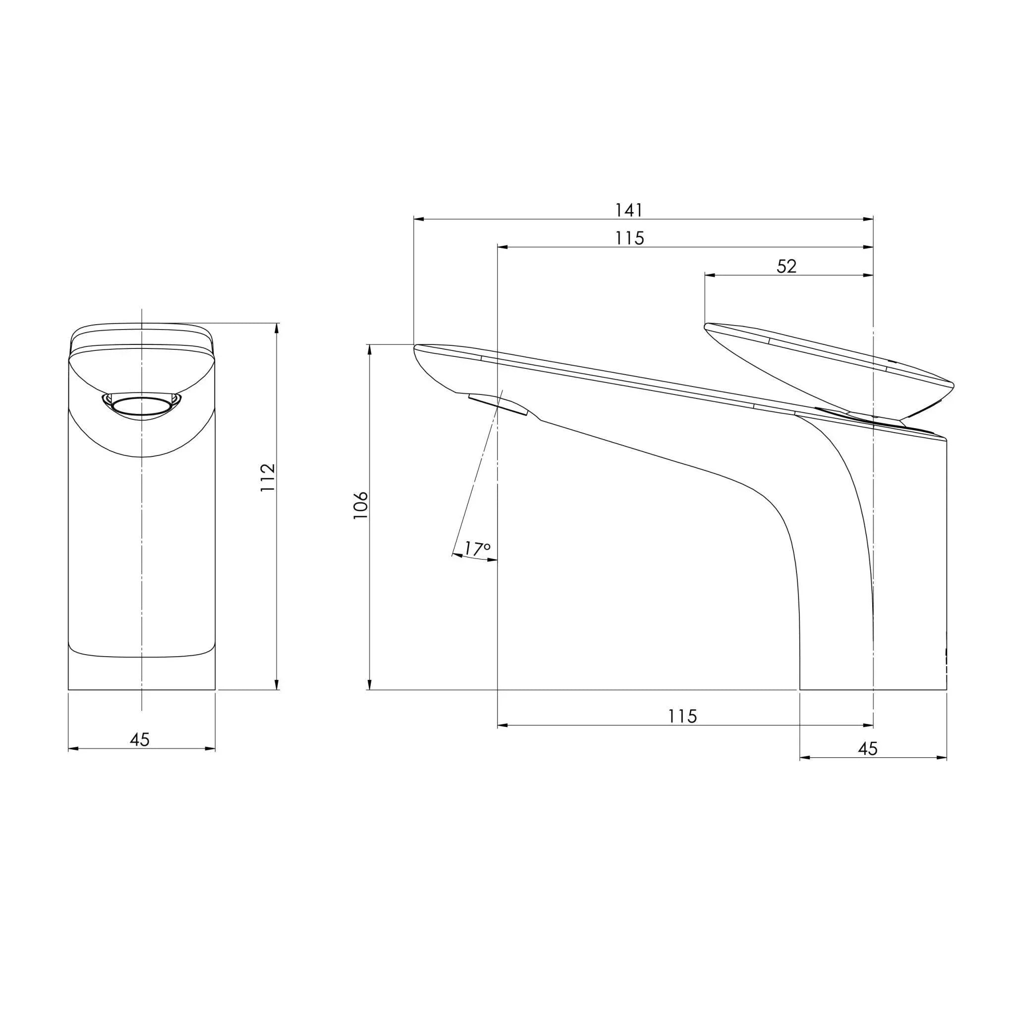 Phoenix Nuage Basin Mixer - Ideal Bathroom Centre129-7700-80Matte White
