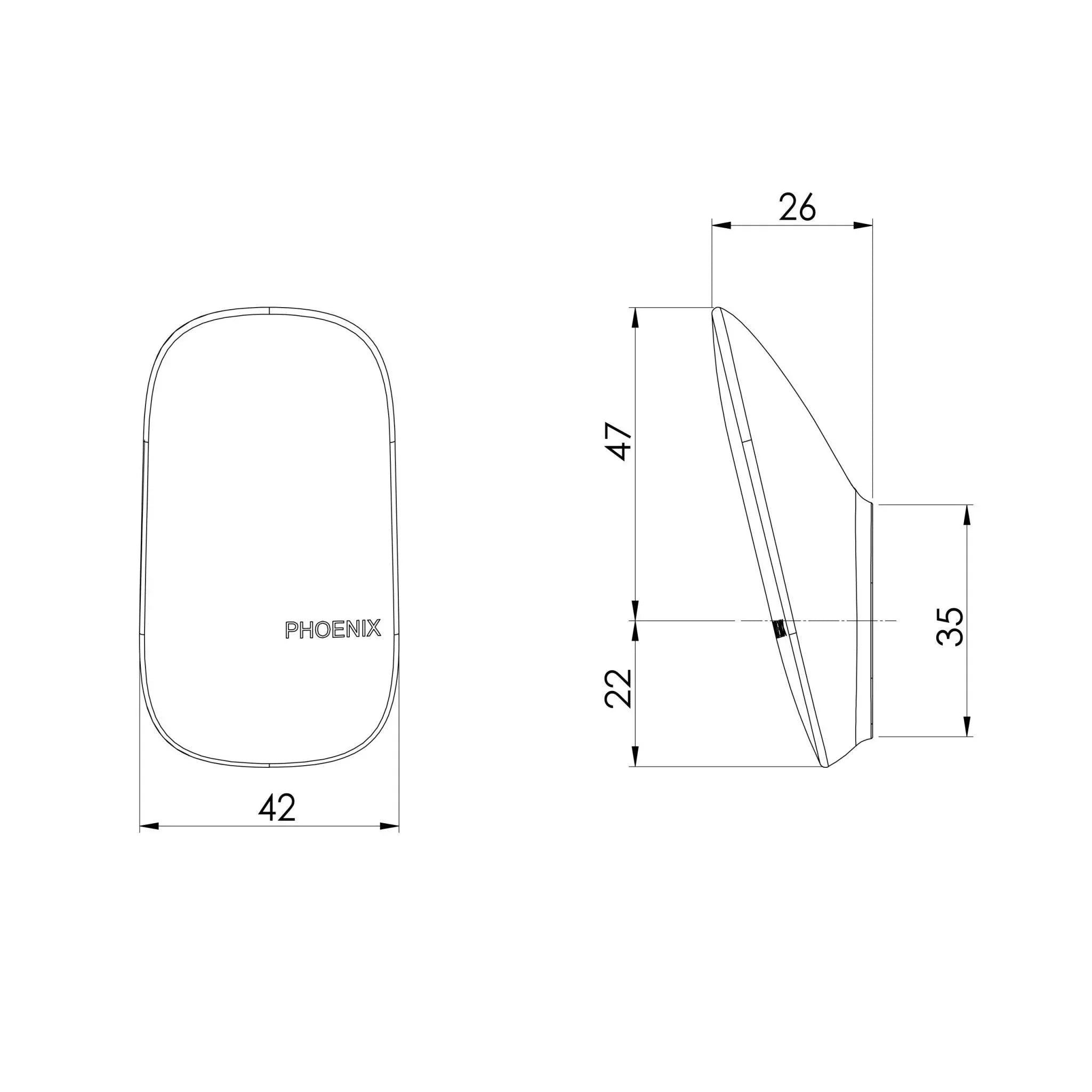 Phoenix Nuage Robe Hood - Ideal Bathroom Centre129-8400-80Matte White