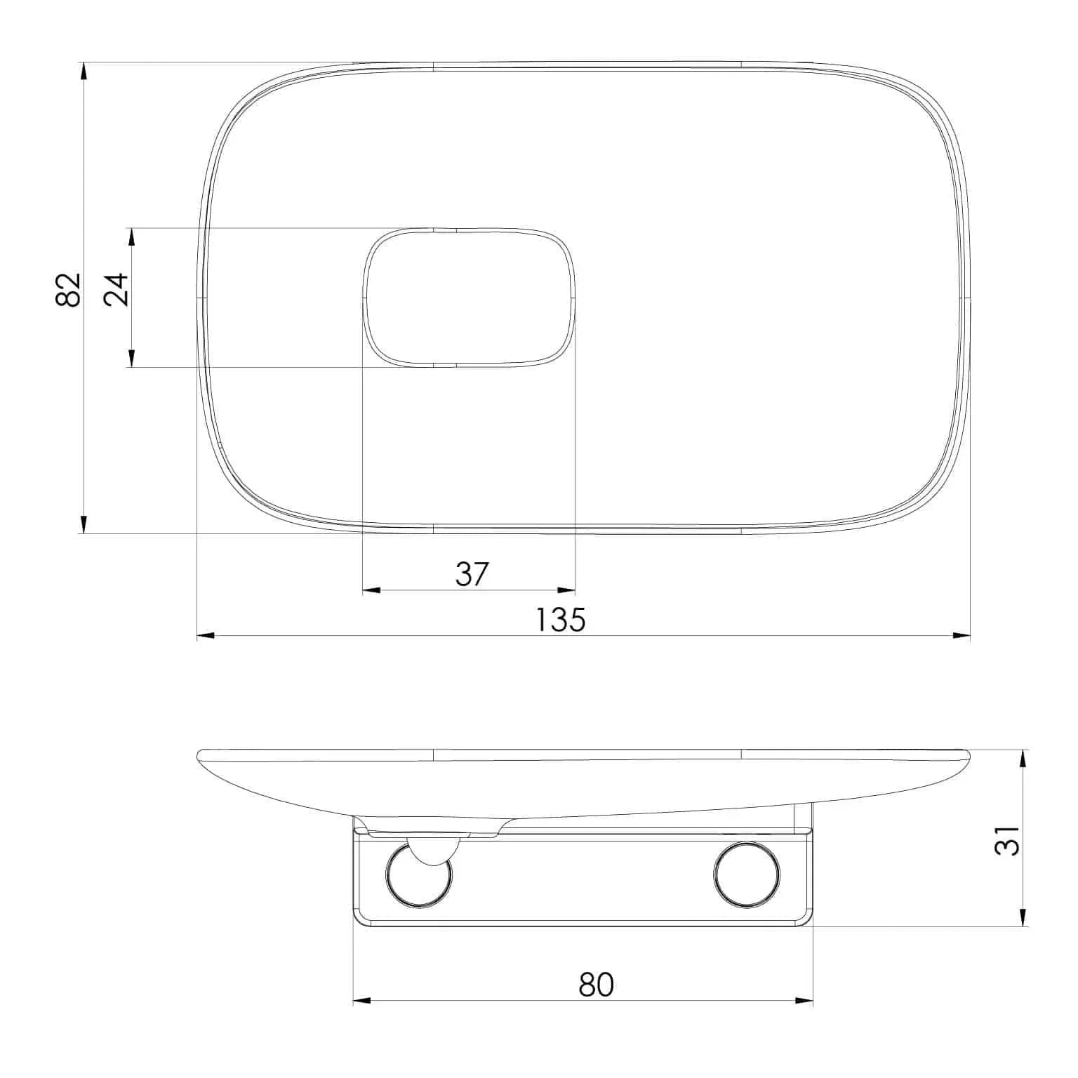 Phoenix Nuage Soap Dish - Ideal Bathroom Centre129-8300-80Matte White