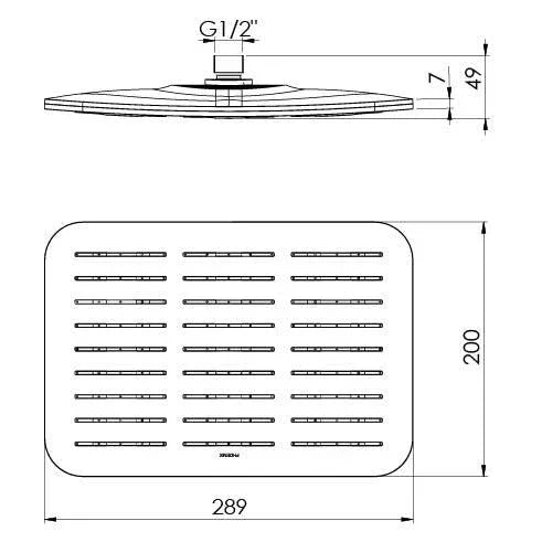 Phoenix NX Cape Shower Rose - Ideal Bathroom Centre605-5000-00