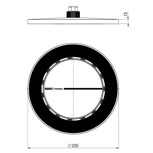 Phoenix NX Iko Shower Rose - Ideal Bathroom Centre608-5000-10Matte Black