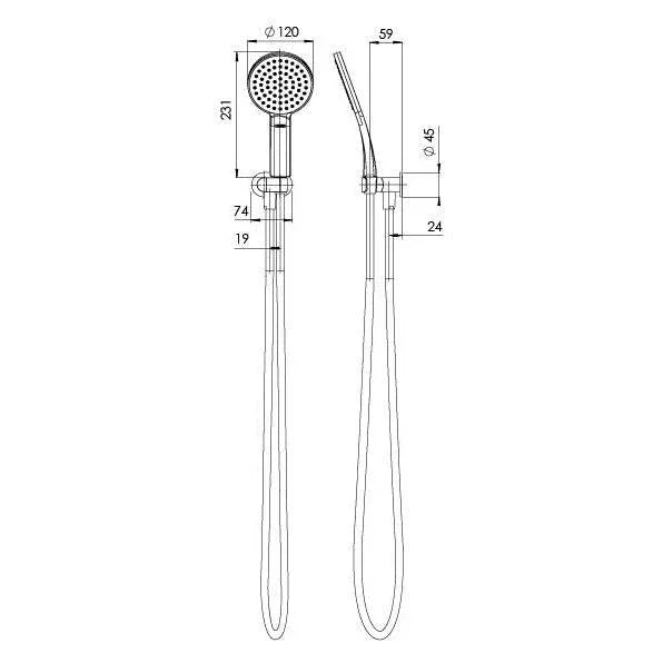 Phoenix NX Quil Hand Shower - Ideal Bathroom Centre606-6610-40Brushed Nickel
