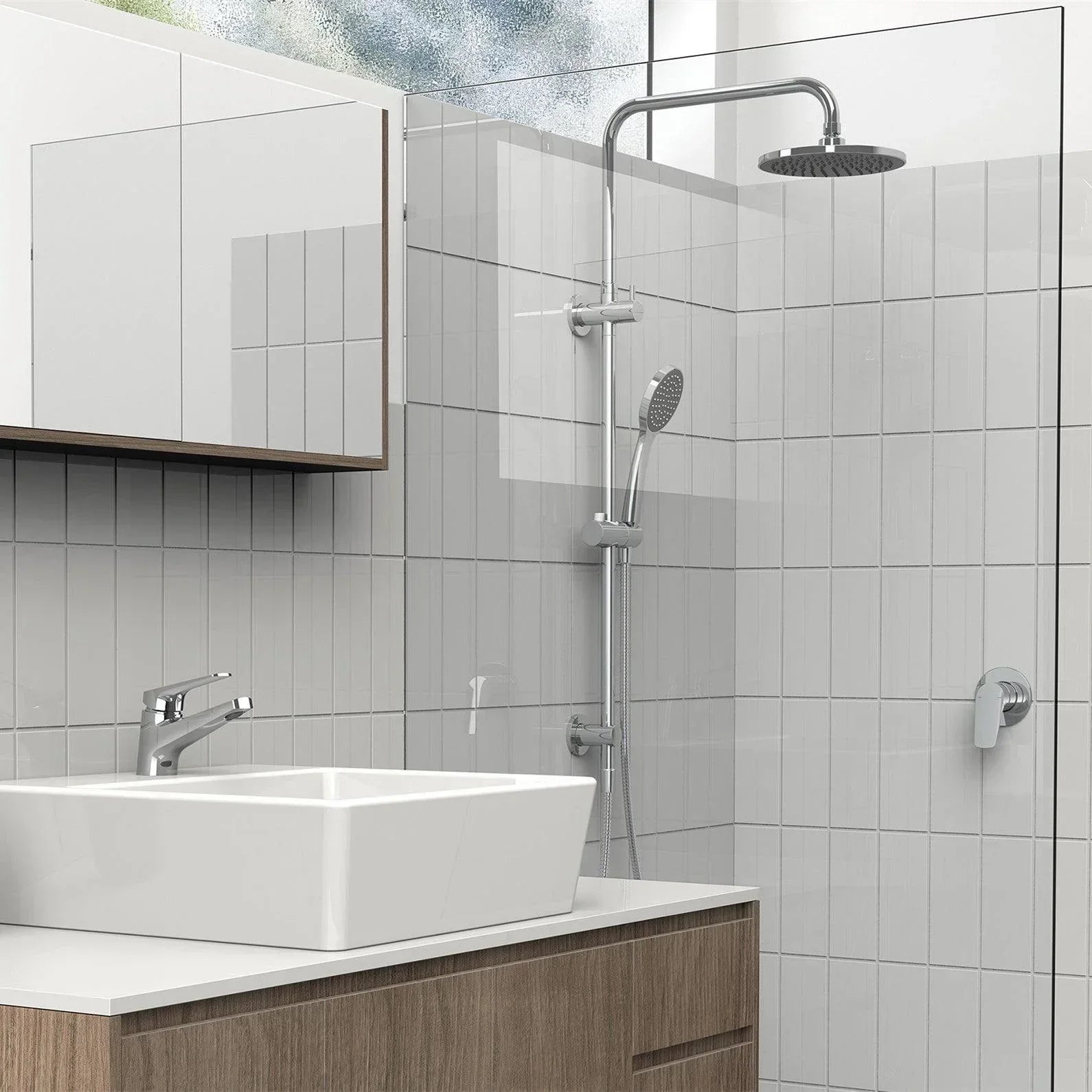 Phoenix Pina Twin Shower - Ideal Bathroom Centre153-6500-40Brushed Nickel