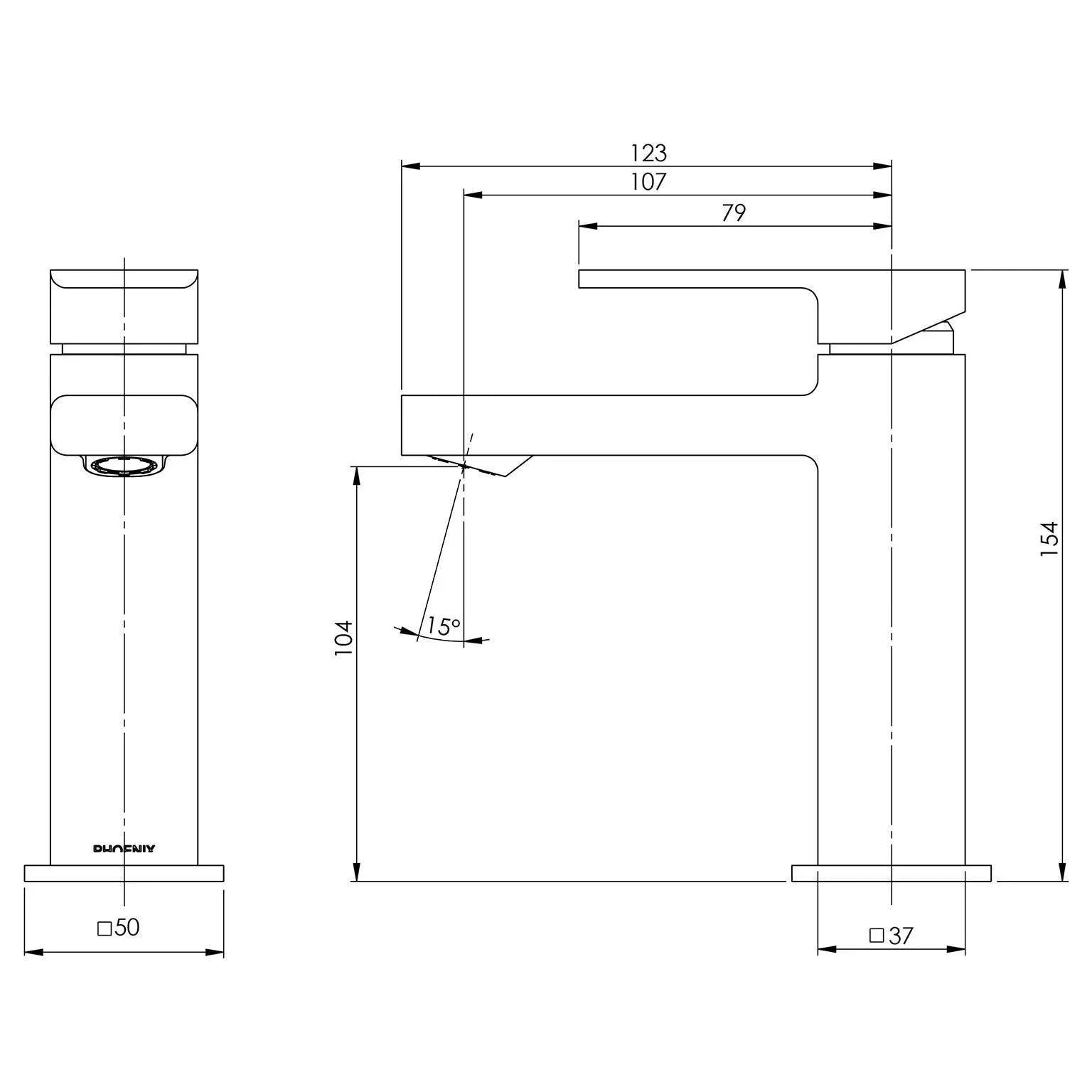 Phoenix Radii Basin Mixer - Ideal Bathroom CentreRA770CHR