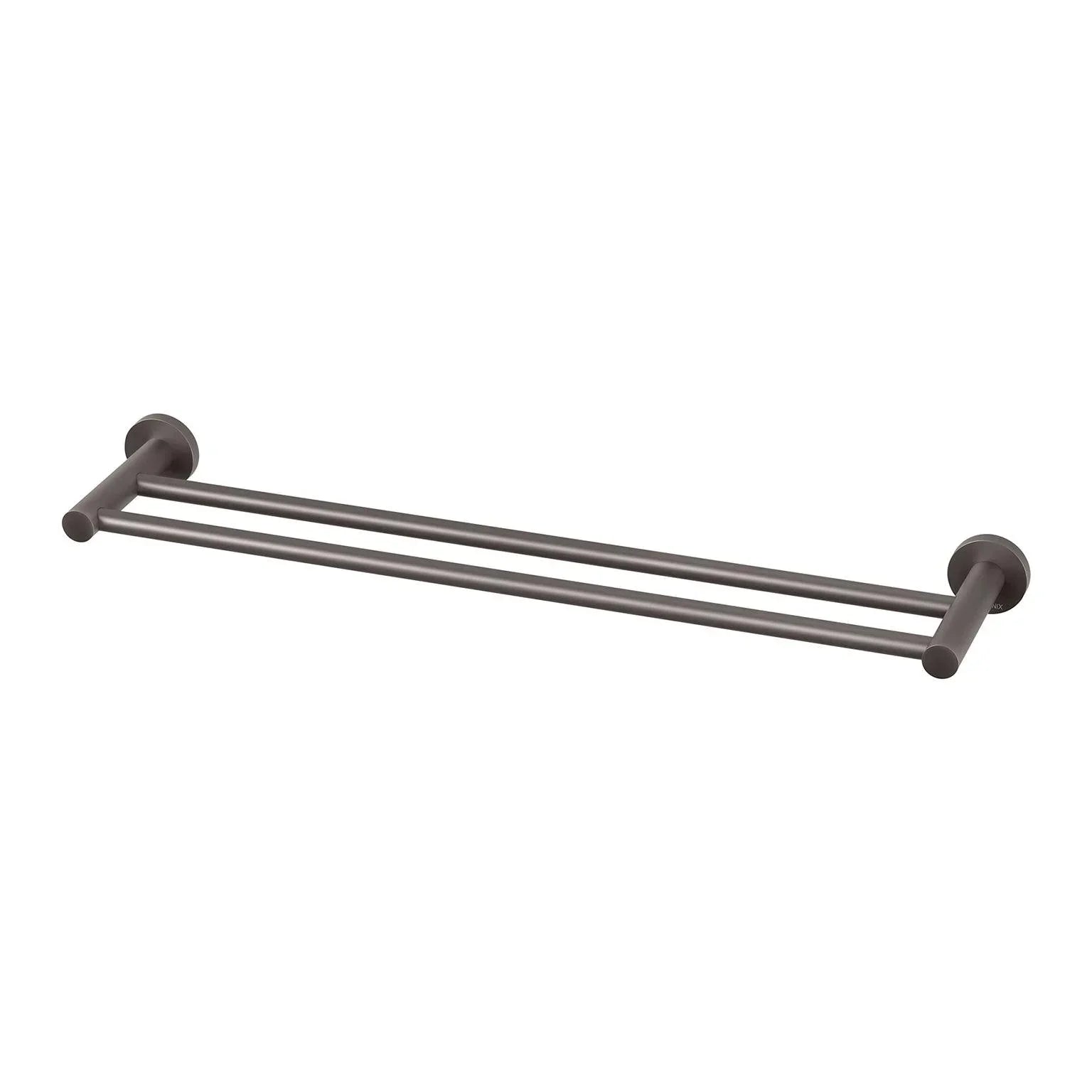 Phoenix Radii Double Towel Rail 600mm Round Plate - Ideal Bathroom CentreRA813GMGun Metal