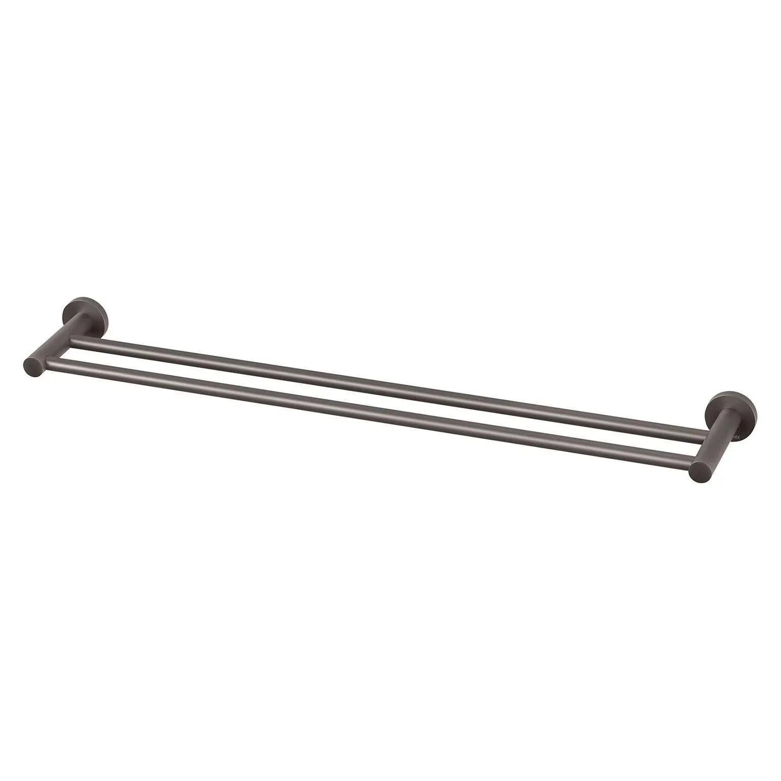 Phoenix Radii Double Towel Rail 800mm Round Plate - Ideal Bathroom CentreRA812GMGun Metal