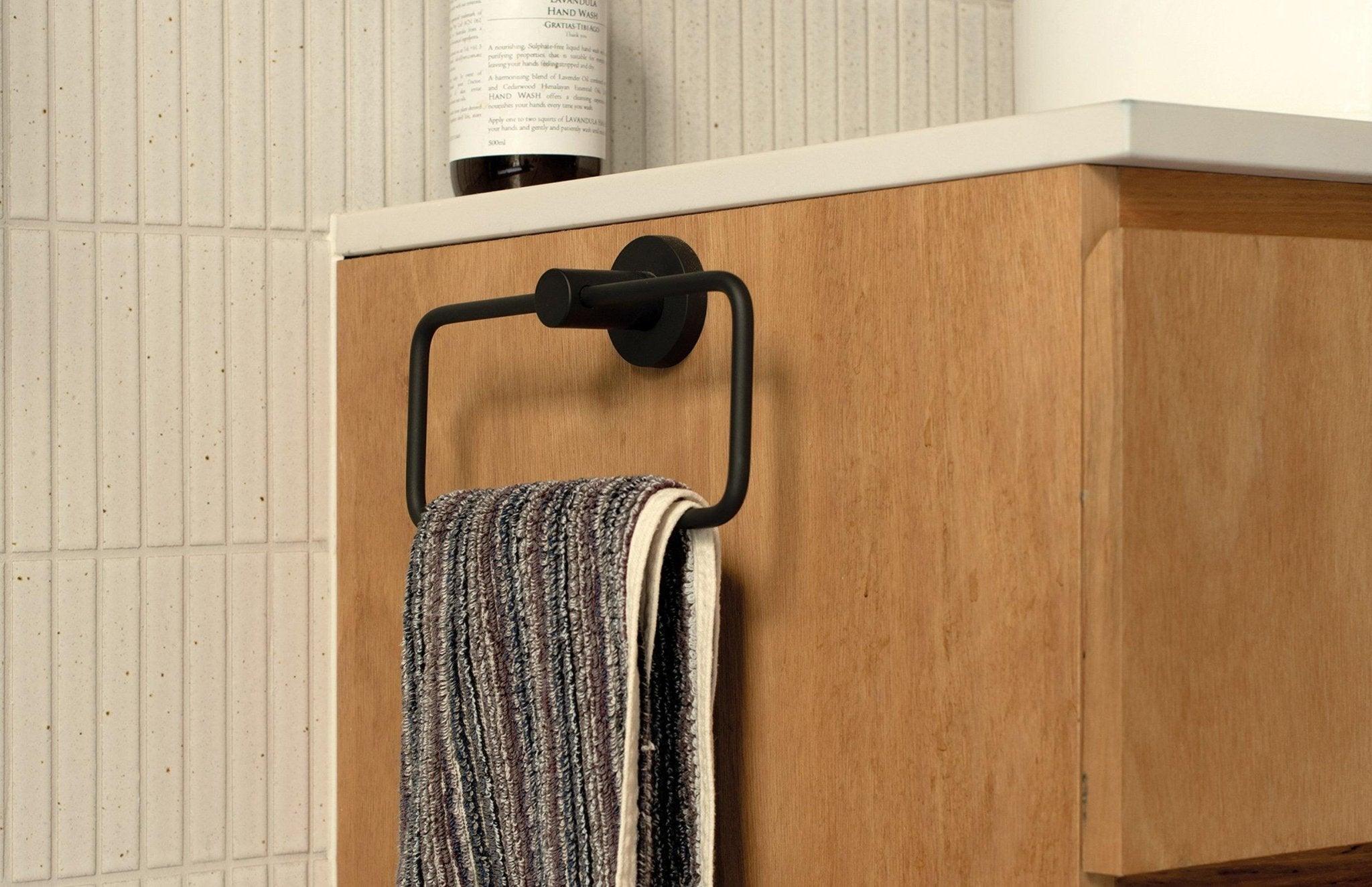 Phoenix Radii Hand Towel Holder Round Plate - Ideal Bathroom CentreRA893-12Brushed Gold