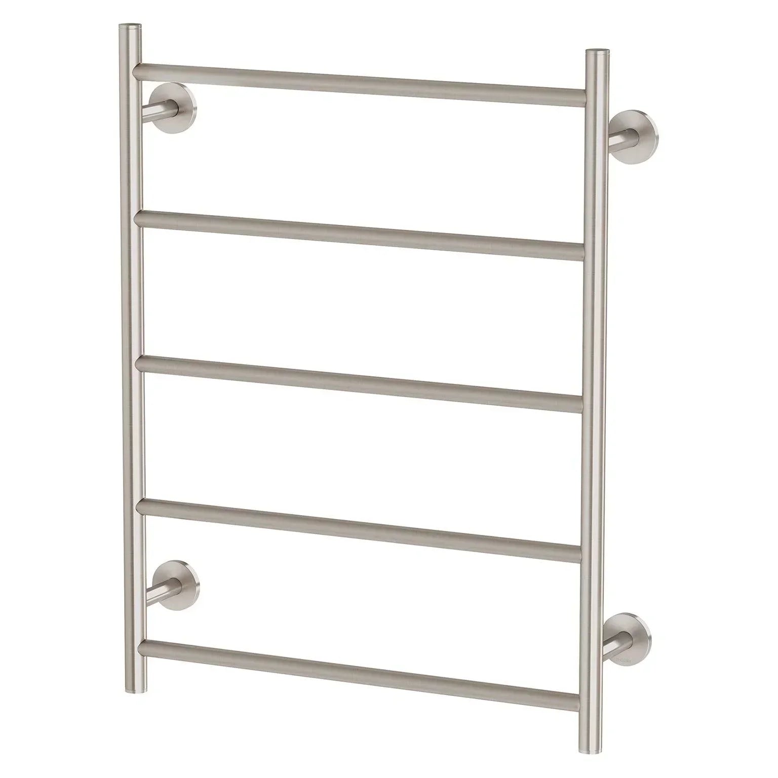 Phoenix Radii Heated Towel Ladder 550 x 740mm Round Plate - Ideal Bathroom CentreRA8750 BNBrushed Nickel
