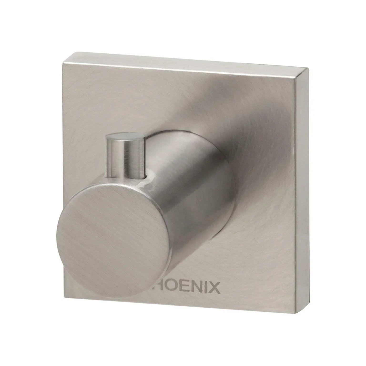 Phoenix Radii Robe Hook Square Plate - Ideal Bathroom CentreRS897BNBrushed Nickel