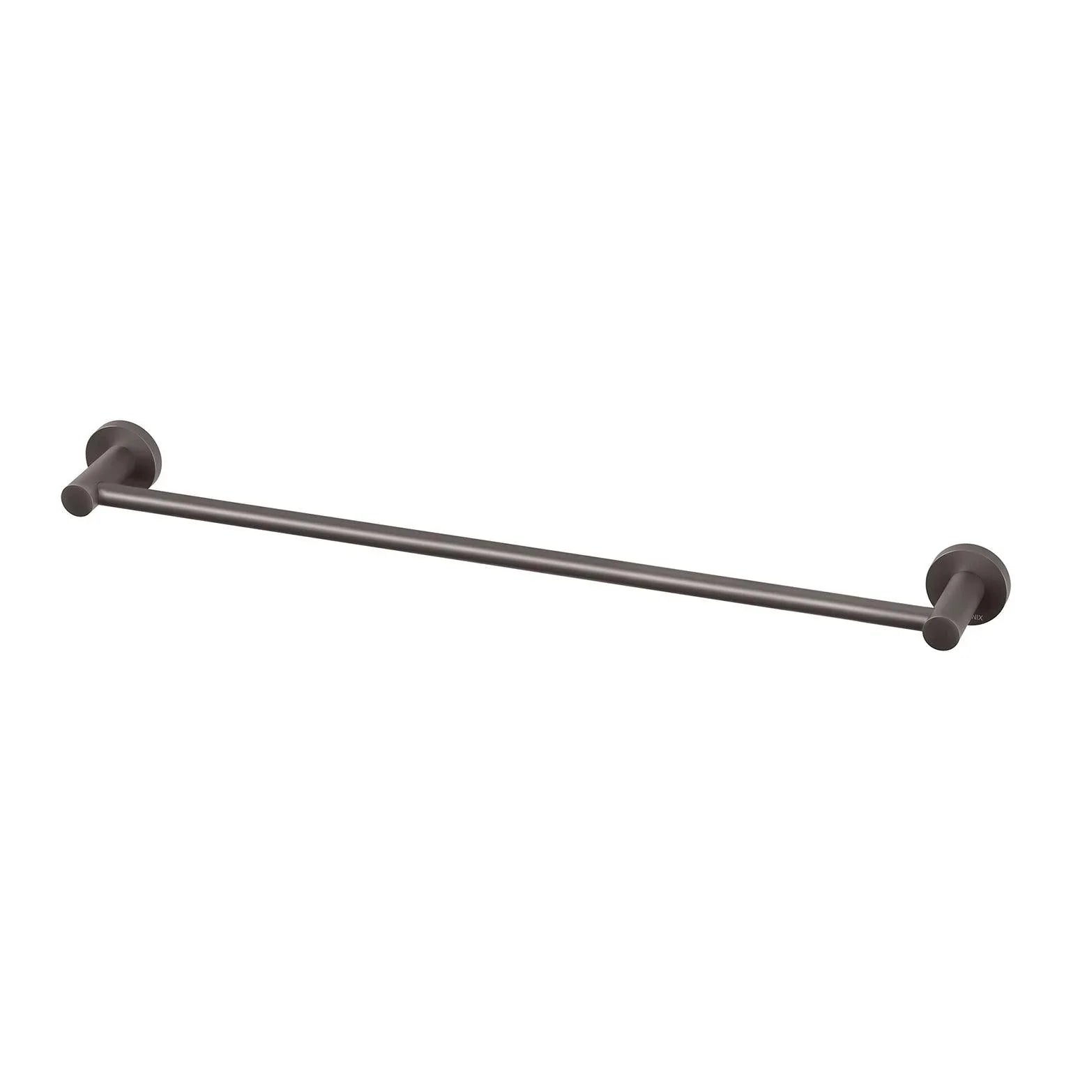 Phoenix Radii Single Towel Rail 600mm Round Plate - Ideal Bathroom CentreRA804GMGun Metal