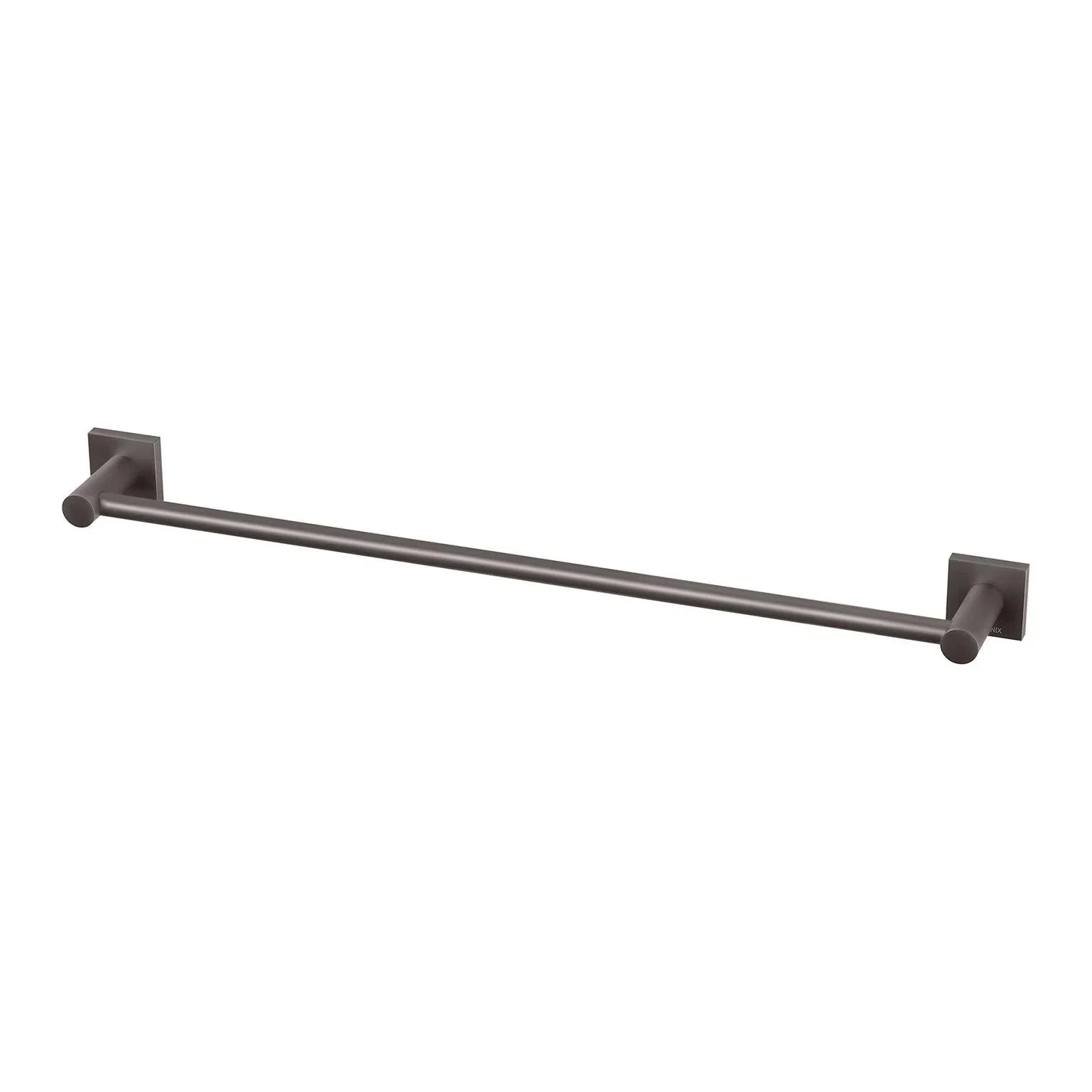 Phoenix Radii Single Towel Rail 600mm Square Plate - Ideal Bathroom CentreRS804GMGun Metal
