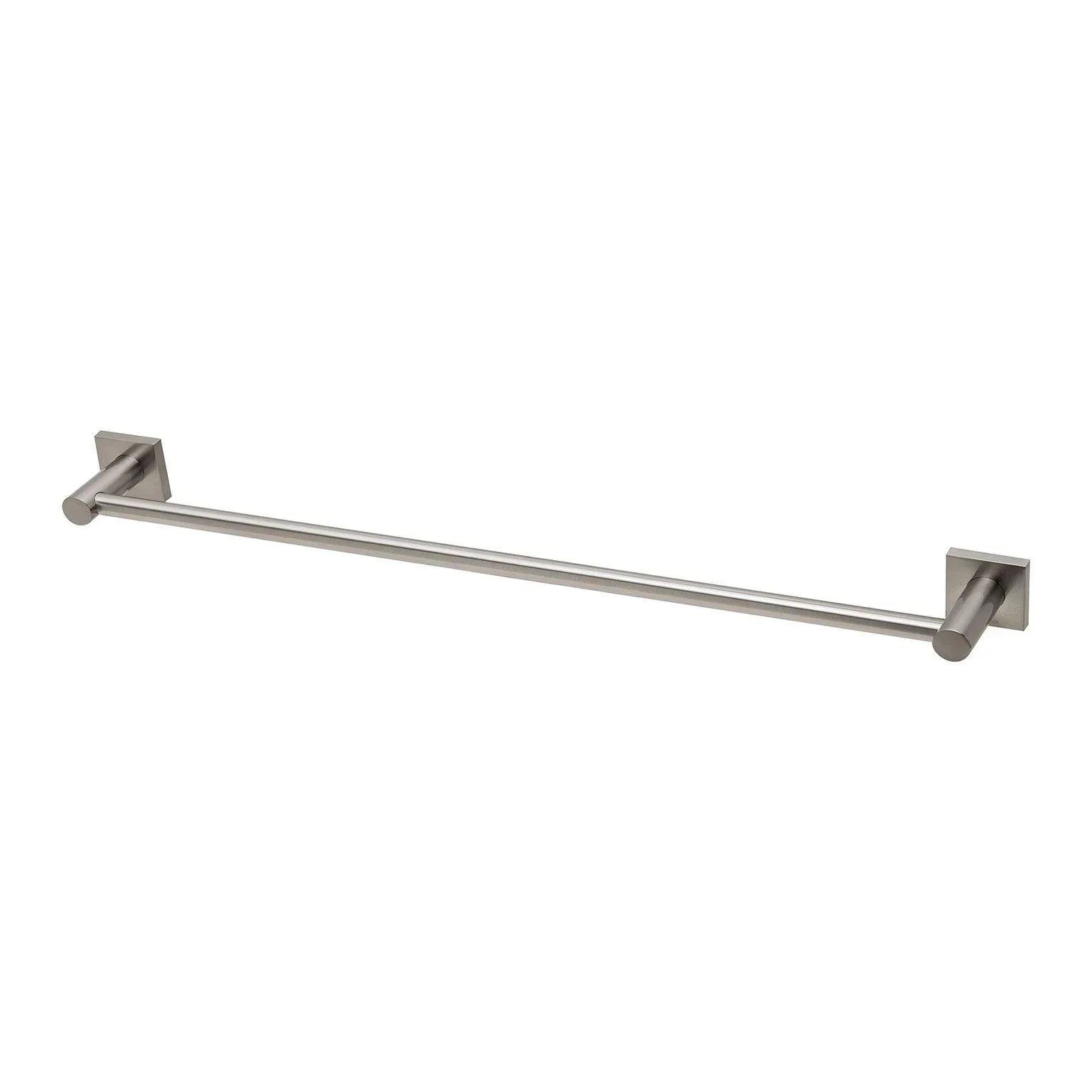Phoenix Radii Single Towel Rail 600mm Square Plate - Ideal Bathroom CentreRS804BNBrushed Nickel