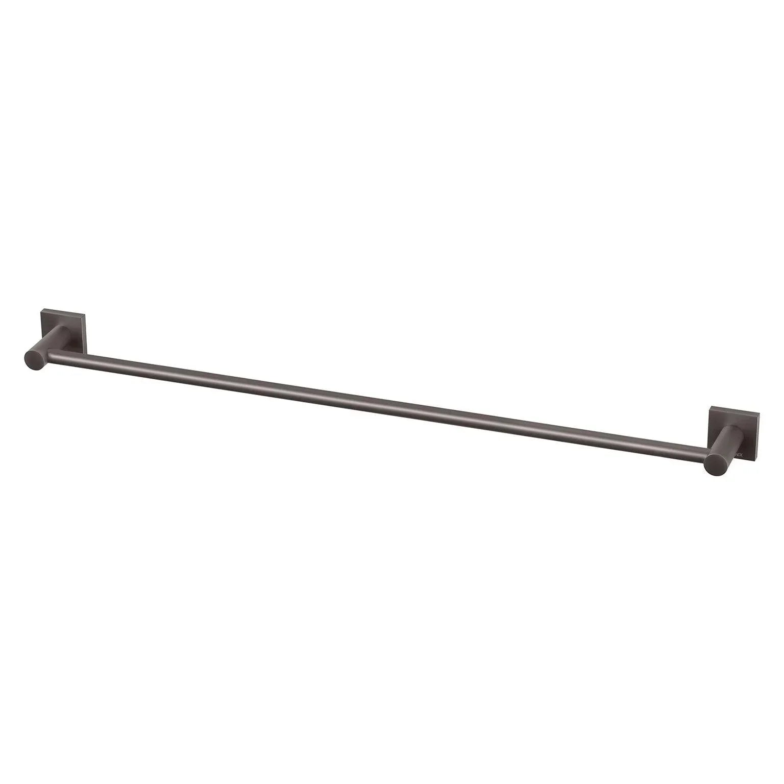 Phoenix Radii Single Towel Rail 800mm Square Plate - Ideal Bathroom CentreRS803GMGun Metal