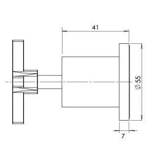 Phoenix Radii Wall Top Assemblies - Ideal Bathroom CentreRA060 CHR