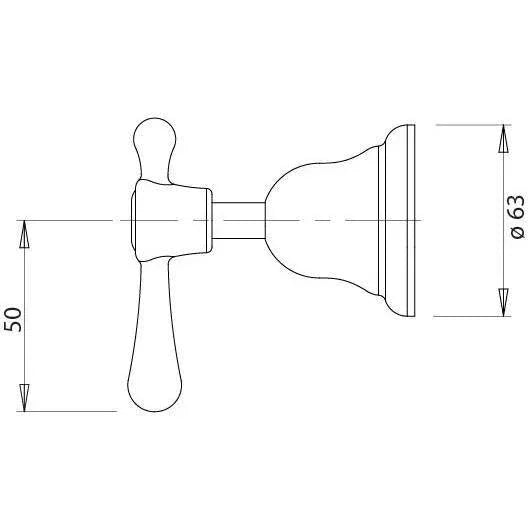 Phoenix Rhapsody Lever Wall Top Assemblies - Ideal Bathroom CentreRL060CHR