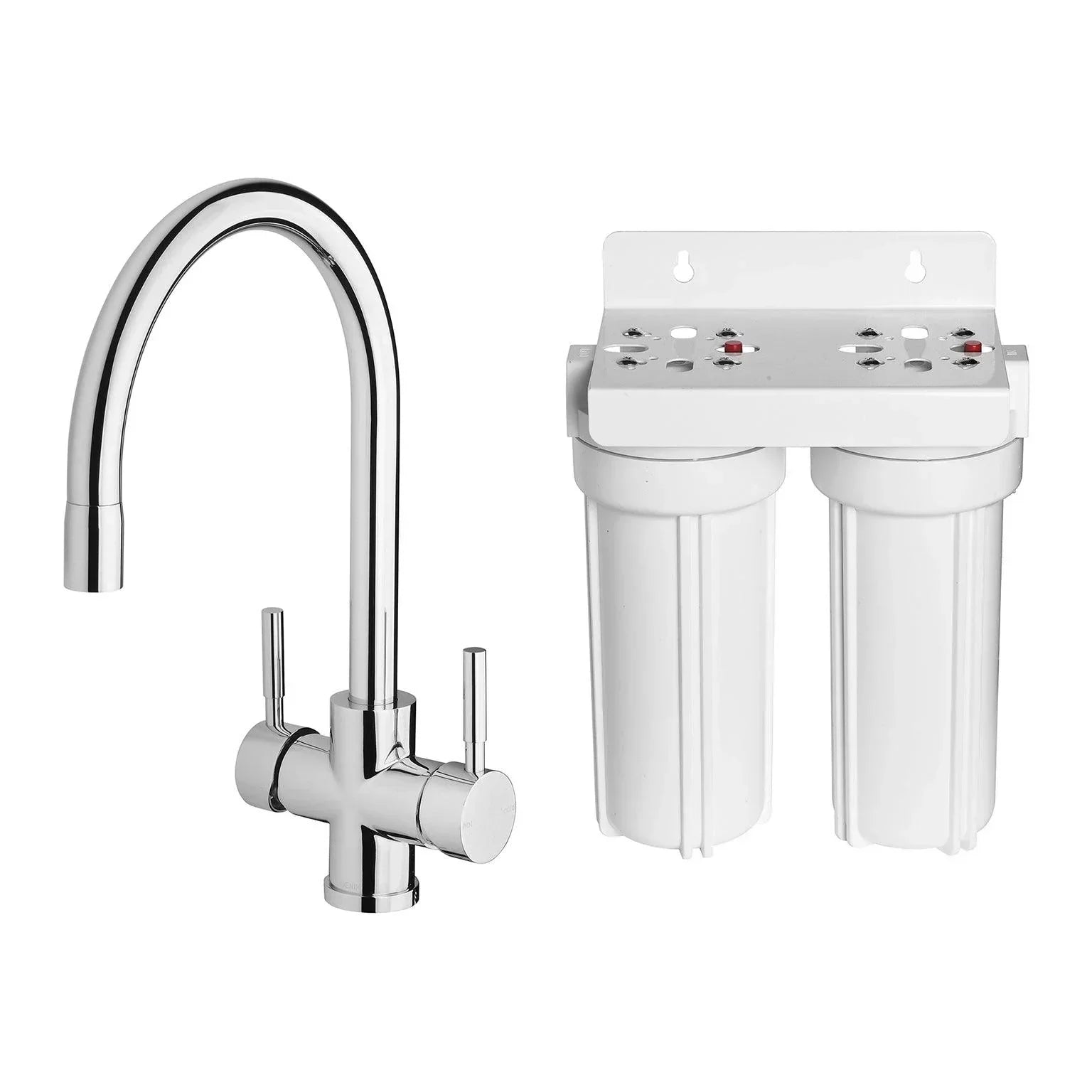 Phoenix Vivid Filtered Sink Mixer 220mm Gooseneck with Filters - Ideal Bathroom CentreV737 CHR