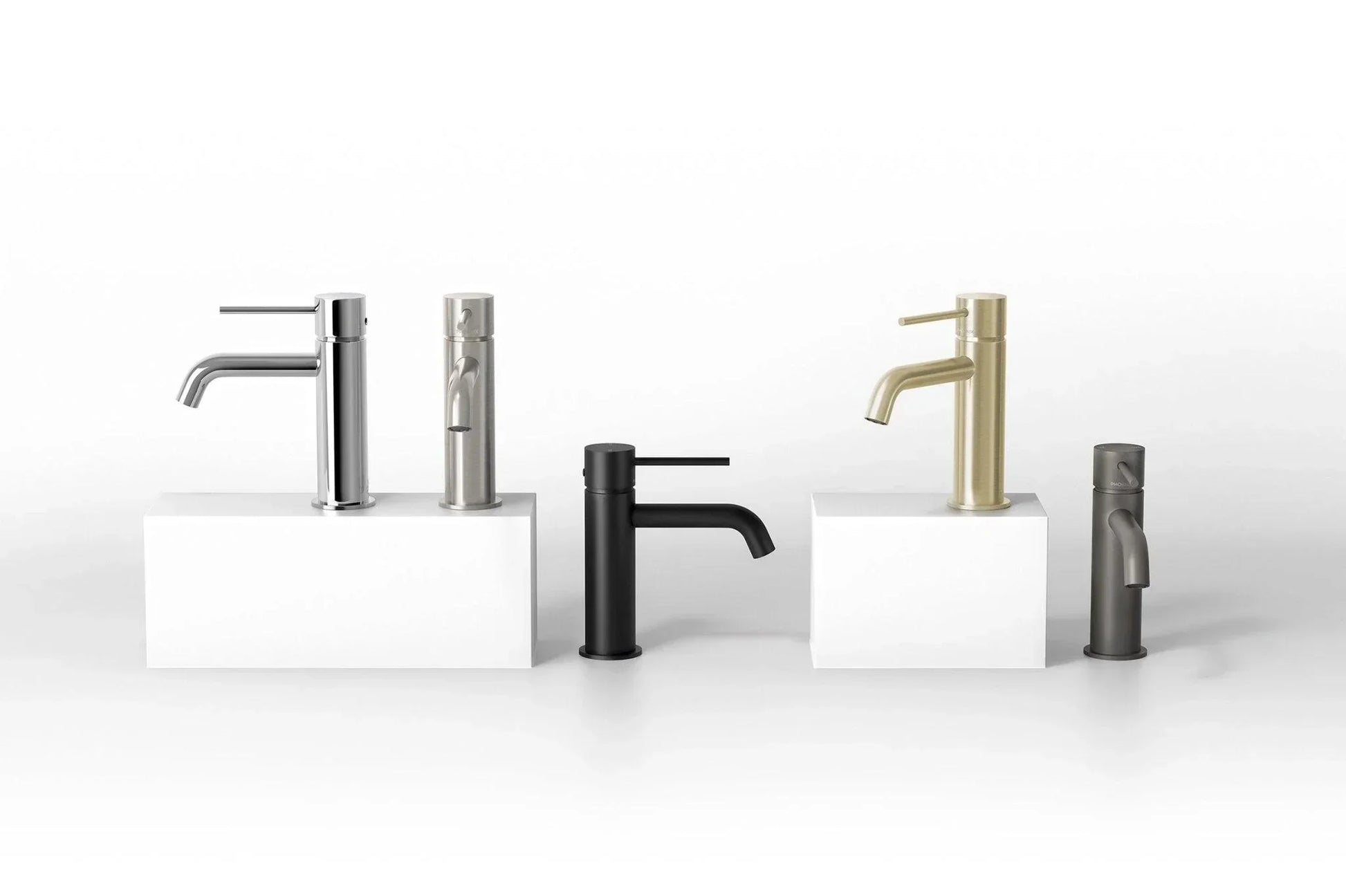 Phoenix Vivid Slimline Basin Mixer Curved Outlet - Ideal Bathroom CentreVS7701-31Carbon Grey