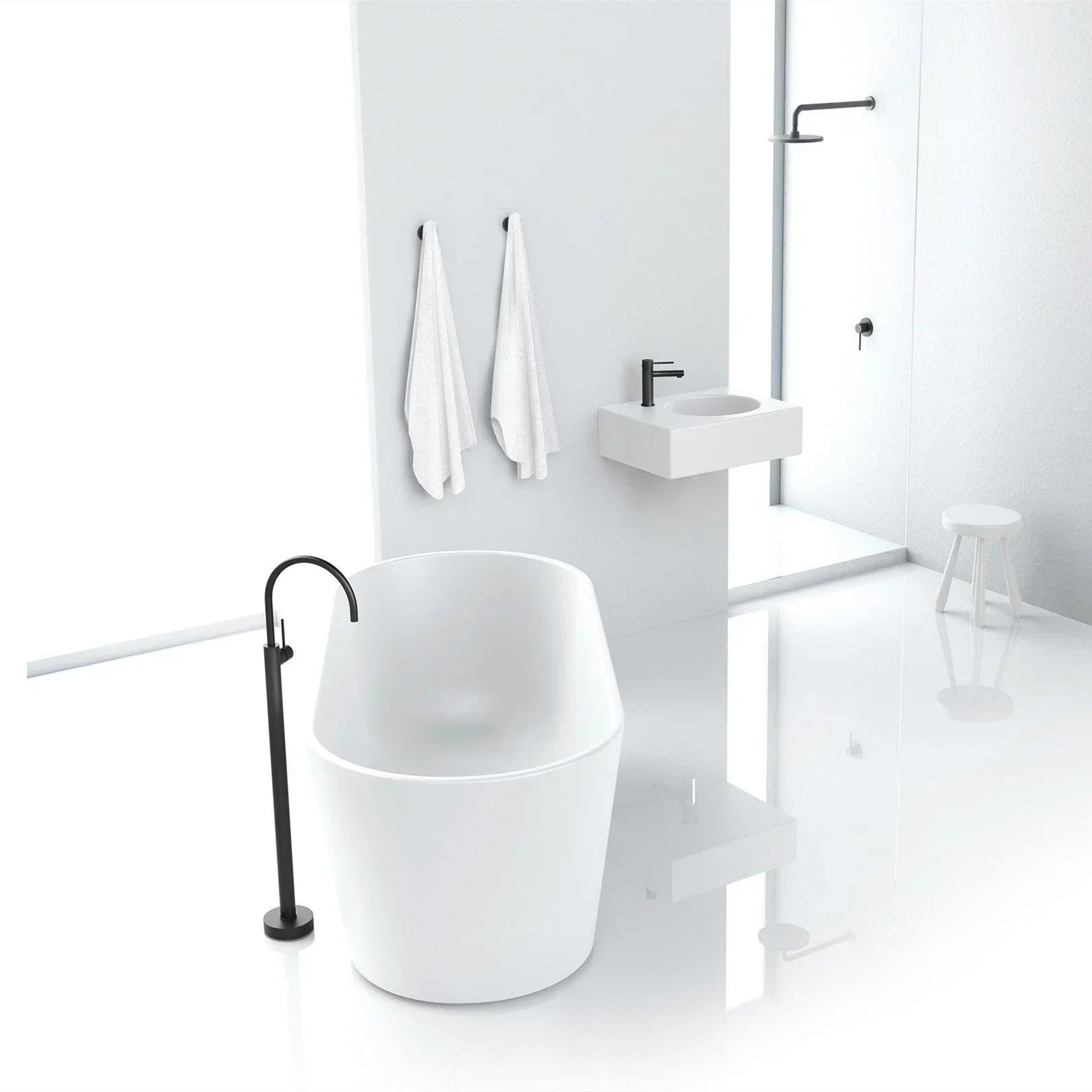 Phoenix Vivid Slimline Floor Mounted Bath Mixer - Ideal Bathroom CentreVS745-31Carbon Grey