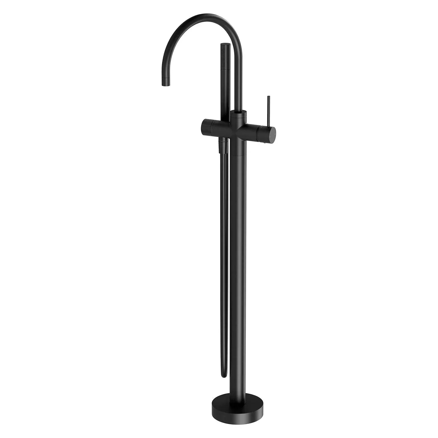 Phoenix Vivid Slimline Floor Mounted Bath Mixer with Hand Shower - Ideal Bathroom CentreVS7451-10Matte Black