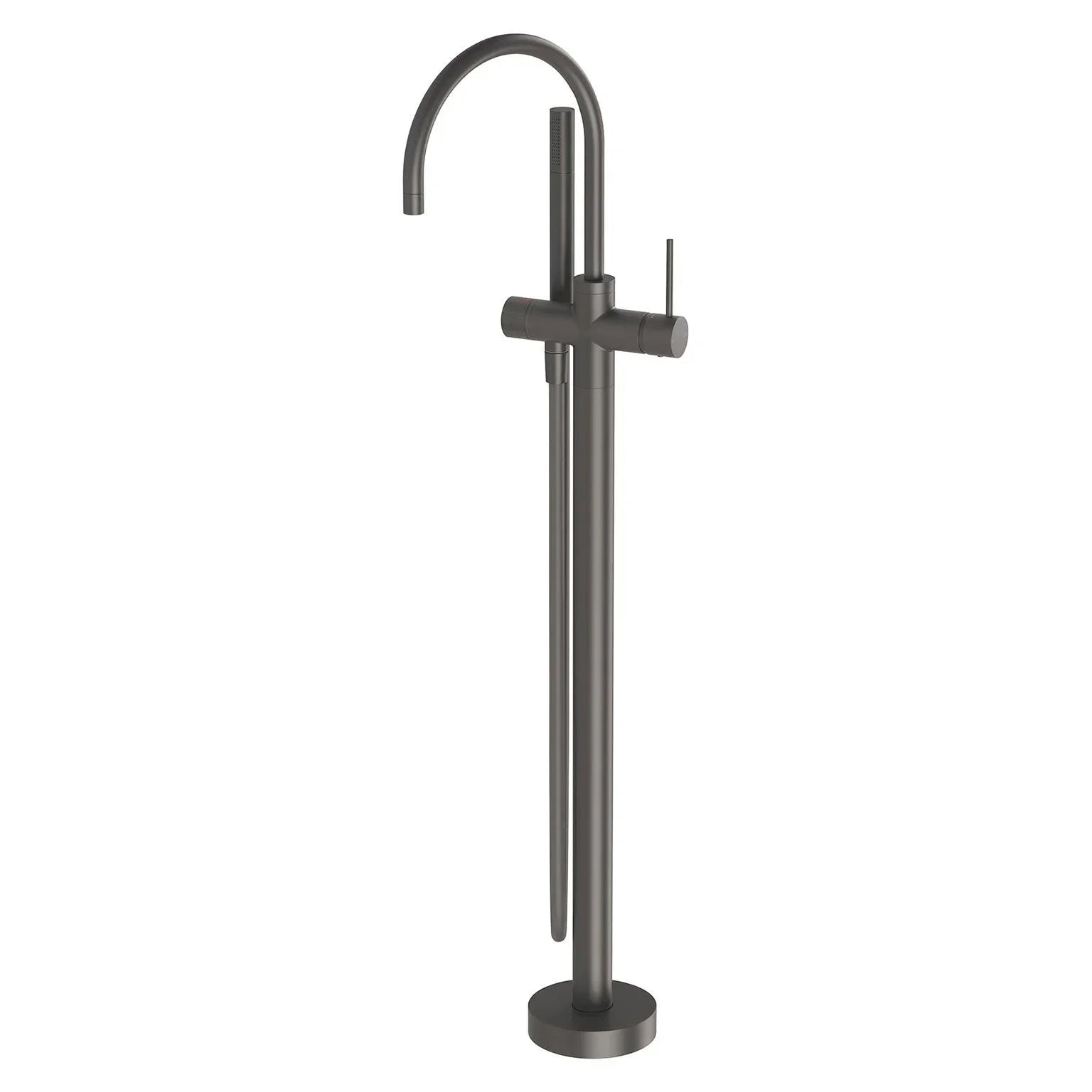 Phoenix Vivid Slimline Floor Mounted Bath Mixer with Hand Shower - Ideal Bathroom CentreVS7451-30Gun Metal