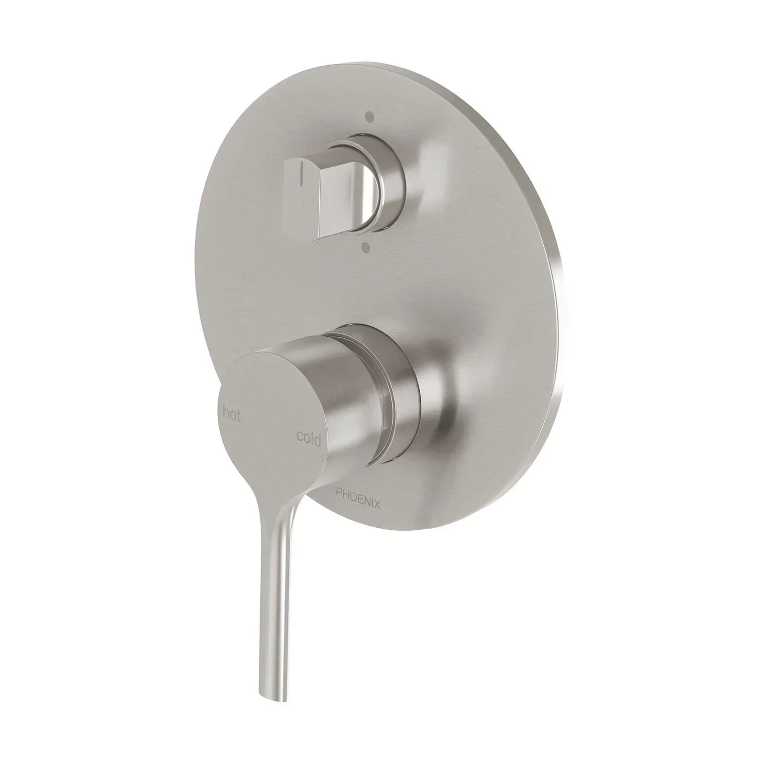 Phoenix Vivid Slimline Oval Shower / Bath Diverter Mixer - Ideal Bathroom CentreVV791-40Brushed Nickel