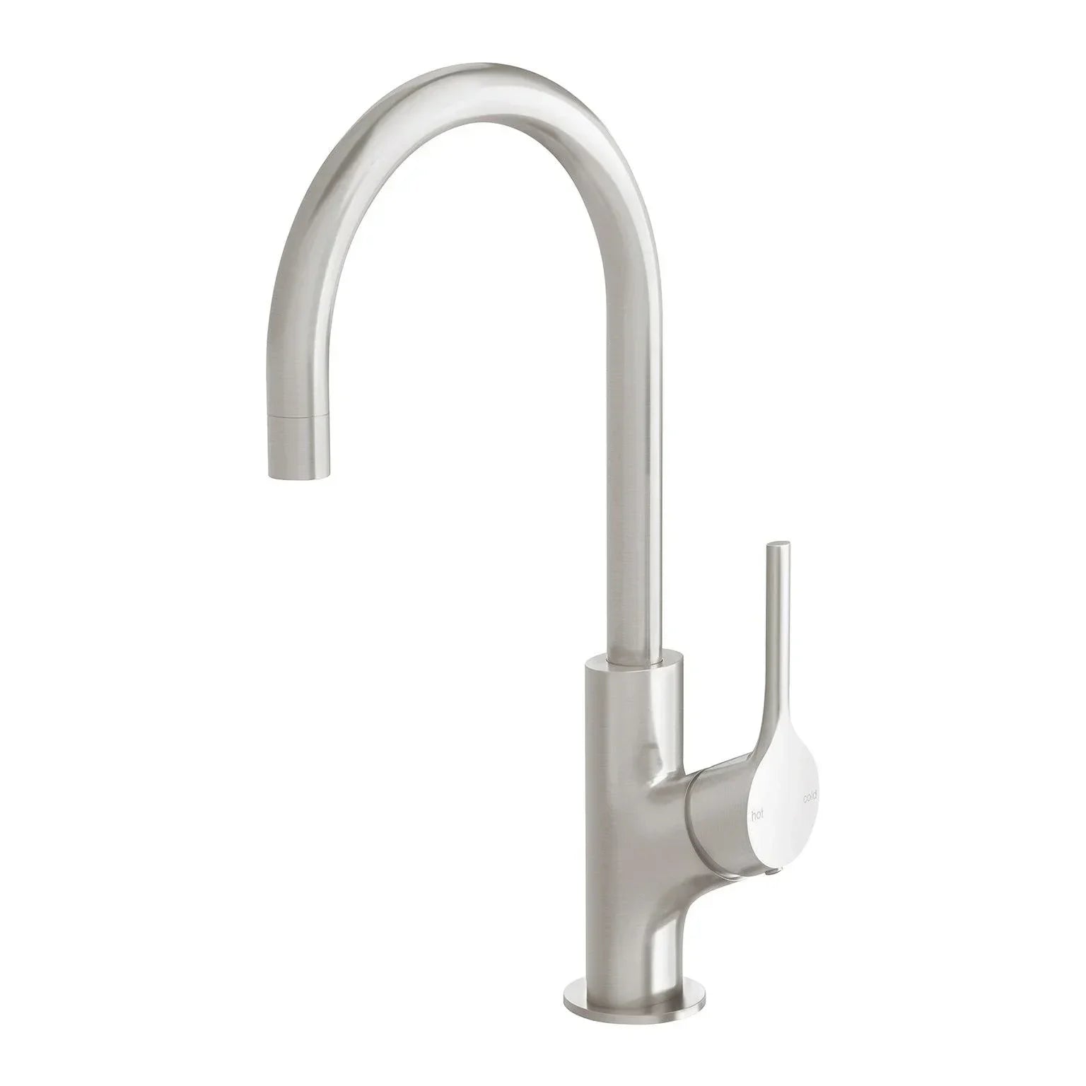 Phoenix Vivid Slimline Oval Sink Mixer 160mm Gooseneck - Ideal Bathroom CentreVV735-40Brushed Nickel