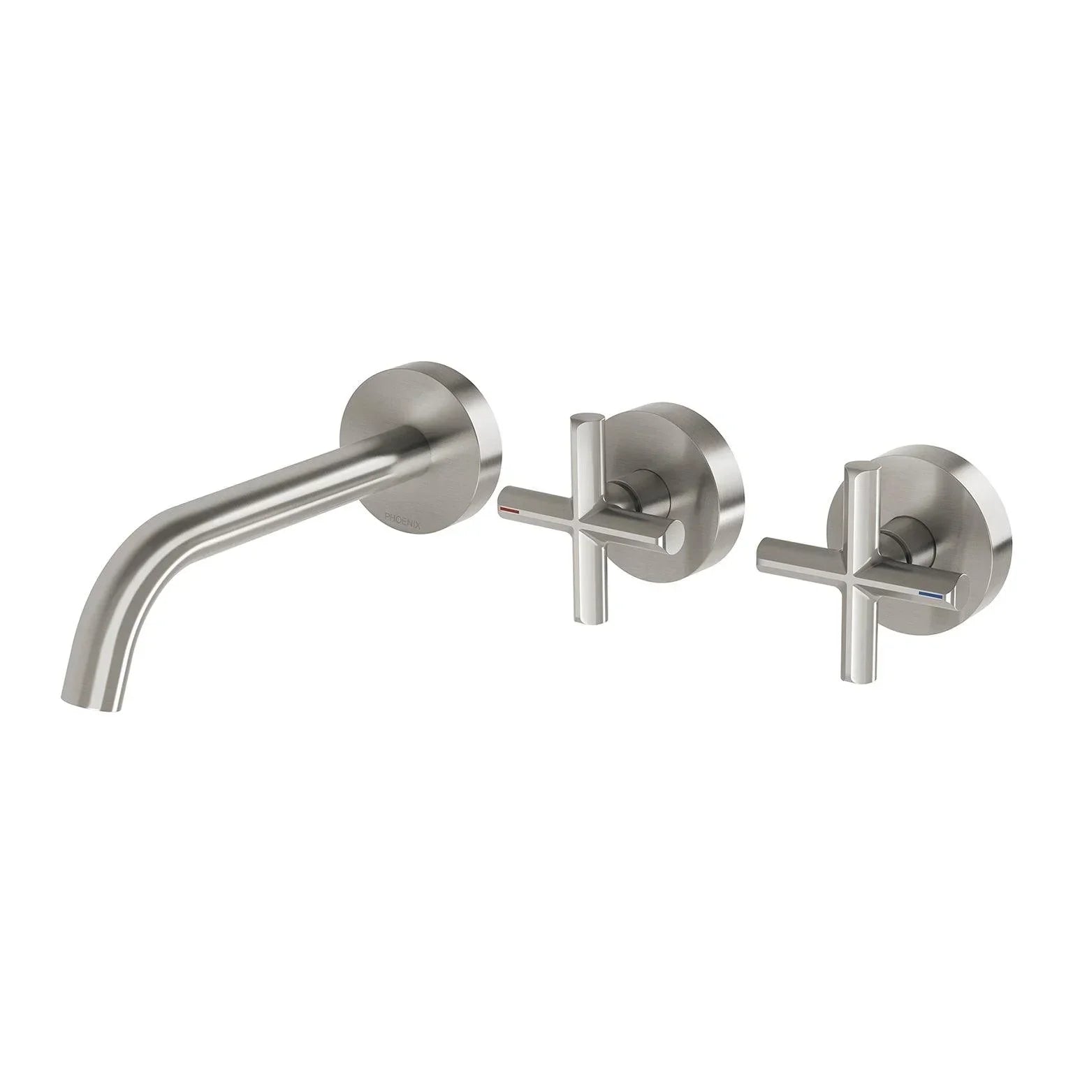 Phoenix Vivid Slimline Plus Wall Basin/ Bath Hostess Set 180mm - Ideal Bathroom Centre119-1125-40Brushed Nickel