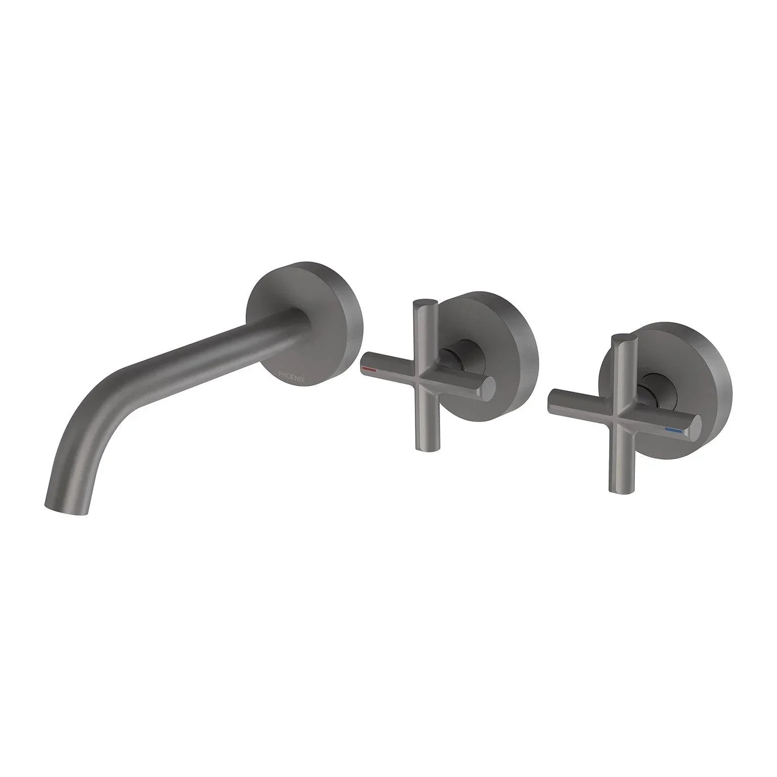 Phoenix Vivid Slimline Plus Wall Basin/ Bath Hostess Set 180mm - Ideal Bathroom Centre119-1125-30Gun Metal