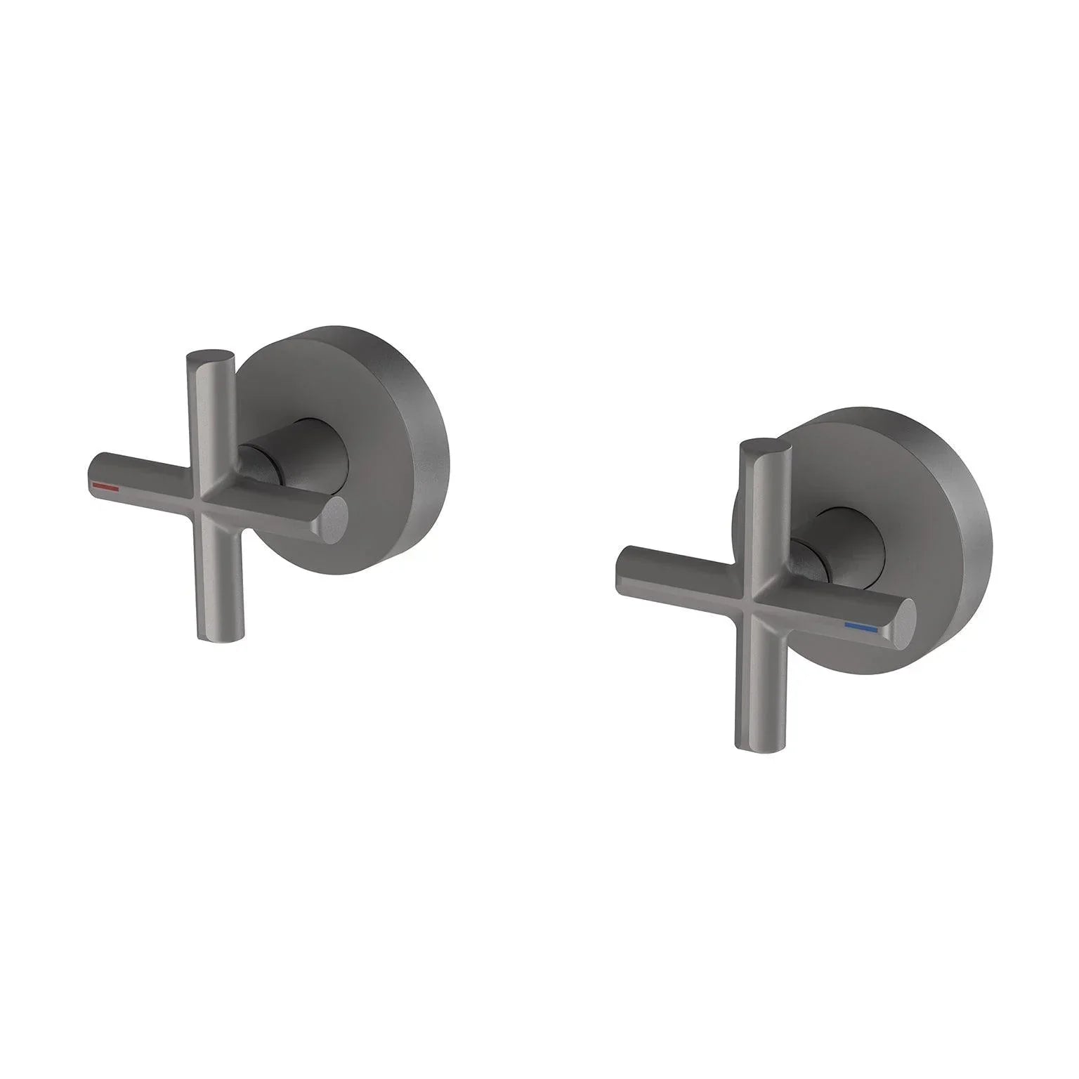 Phoenix Vivid Slimline Plus Wall Top Assemblies 15mm Extended Spindles - Ideal Bathroom Centre119-0670-30Gun Metal