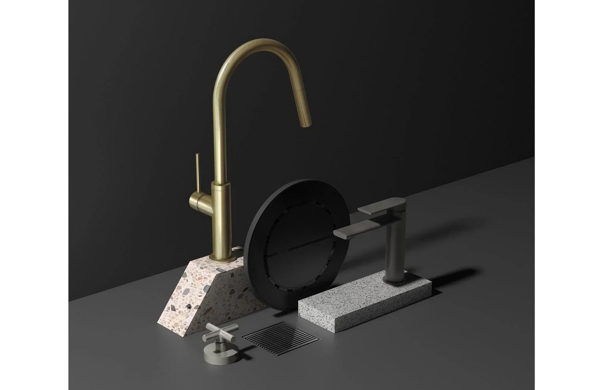 Phoenix Vivid Slimline Pull Out Sink Mixer - Ideal Bathroom CentreVS7105-31Brushed Carbon