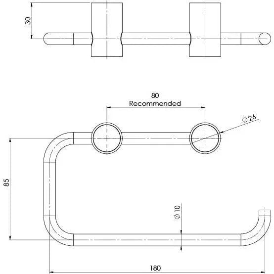 Phoenix Vivid Slimline Toilet Paper Holder - Ideal Bathroom Centre111-8200-12Brushed Gold