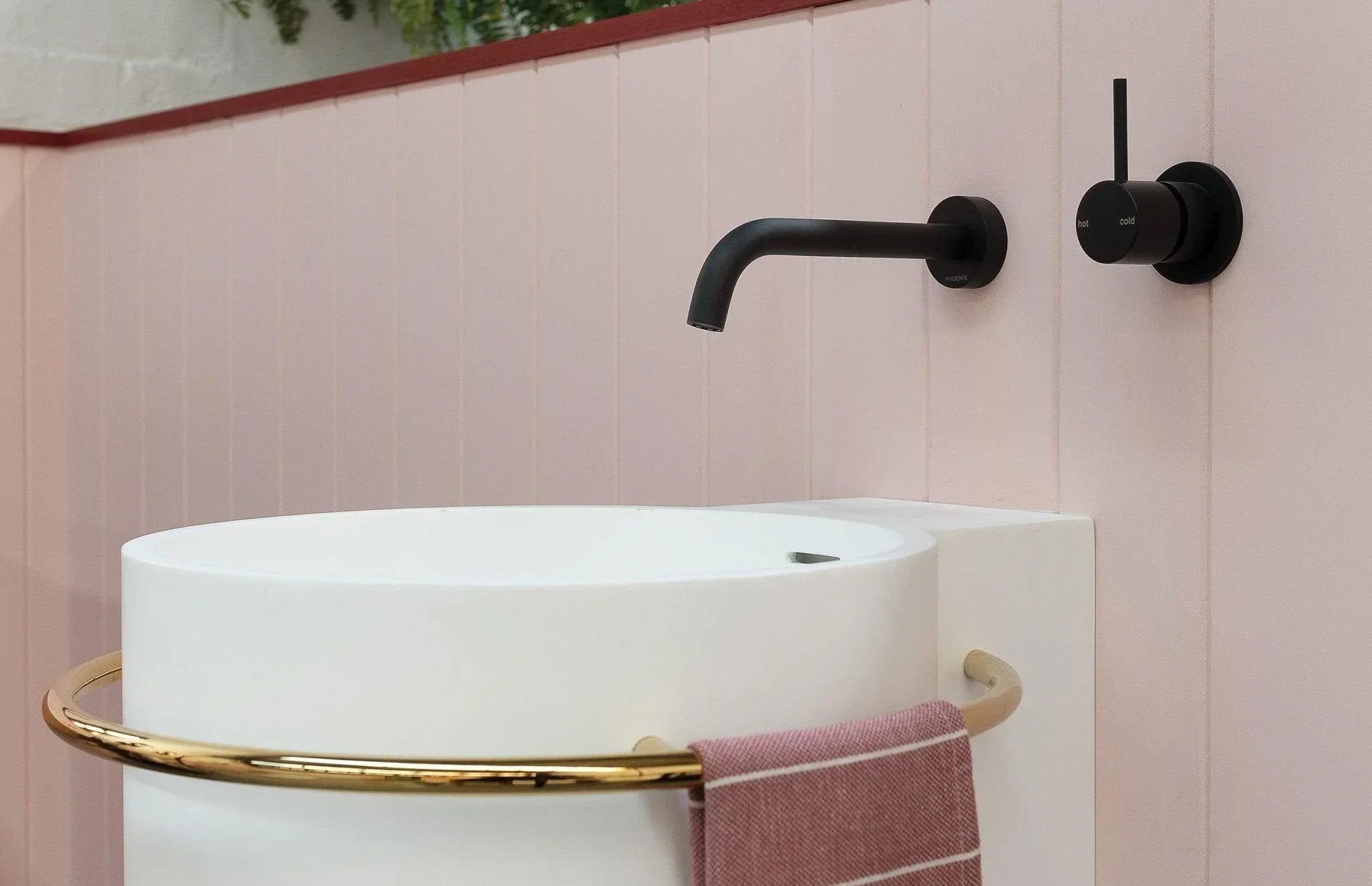 Phoenix Vivid Slimline Up Wall Shower / Wall Mixer - Ideal Bathroom Centre112-7800-12Brushed Gold