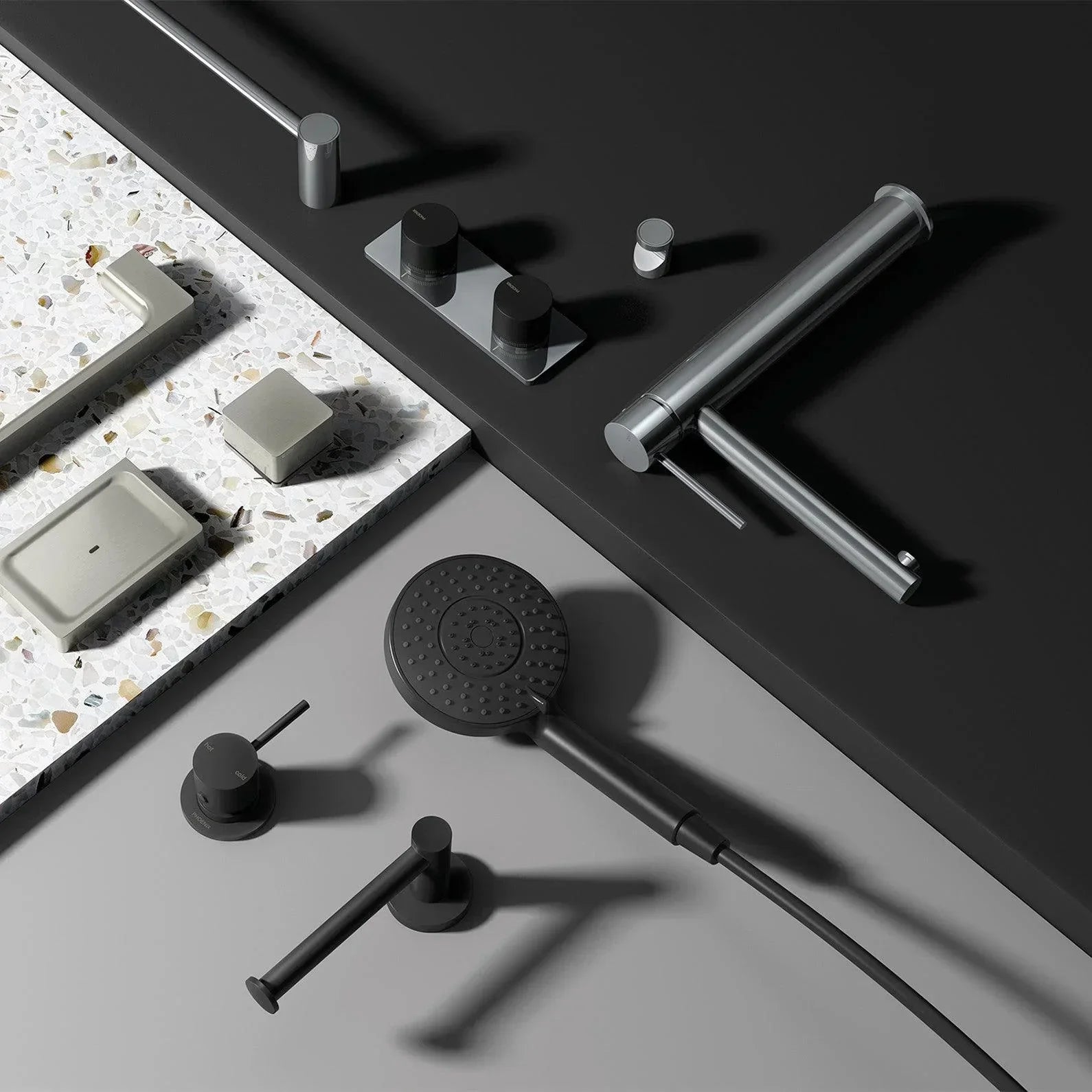 Phoenix Vivid Slimline Vessel Basin Mixer - Ideal Bathroom CentreVS790-31Carbon Grey