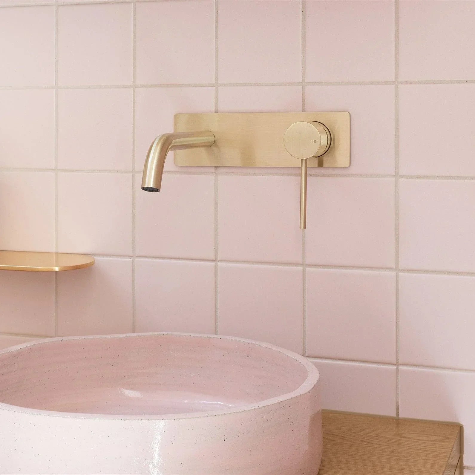 Phoenix Vivid Slimline Wall Basin/ Bath Mixer Set 180mm Curved - Ideal Bathroom CentreVS785-31Wall Basin Mixer SetCarbon Grey