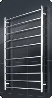 Radiant Round Bar Heated Towel Rails 10 Bar 750x1200mm - RTR04 - Ideal Bathroom CentreRTR04