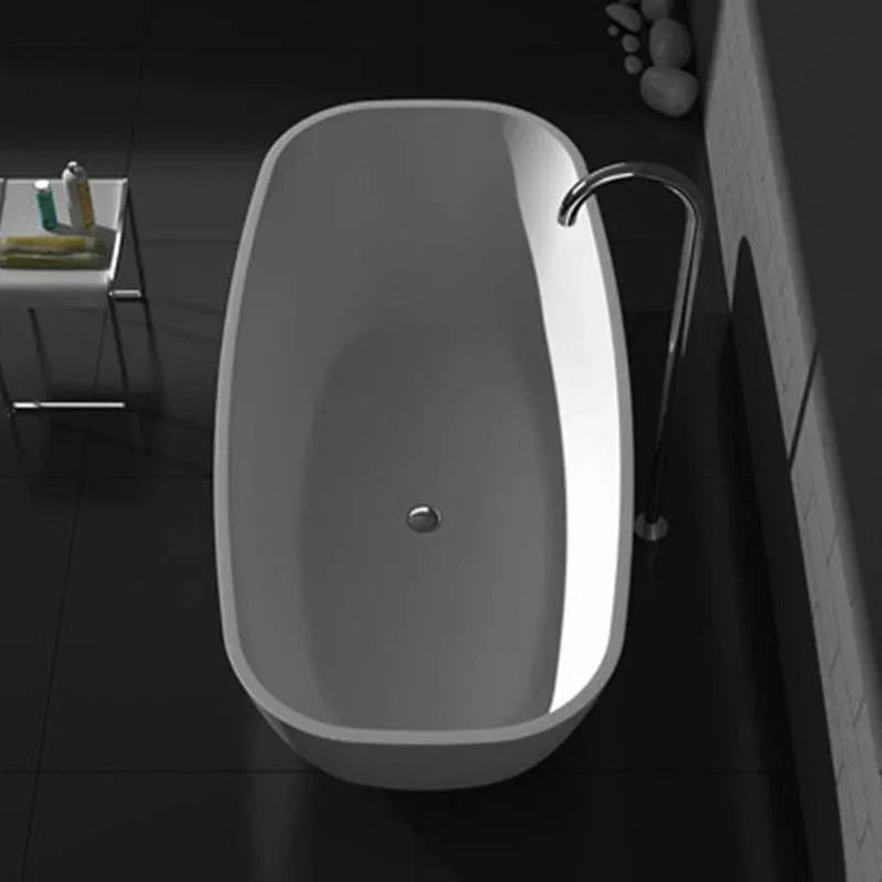 Studio Bagno Lago 1700mm Freestanding Bath - Ideal Bathroom CentreSB6580Semi Gloss White