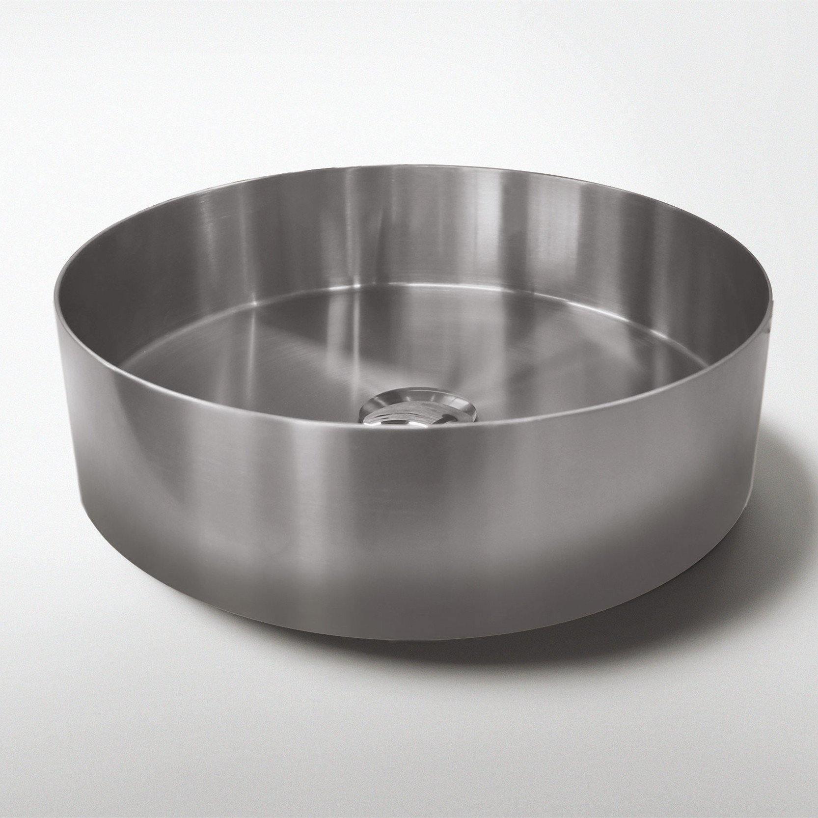 Studio Bagno Meteor 380mm Basin - Ideal Bathroom CentreSBSUSS/STBrushed Stainless Steel