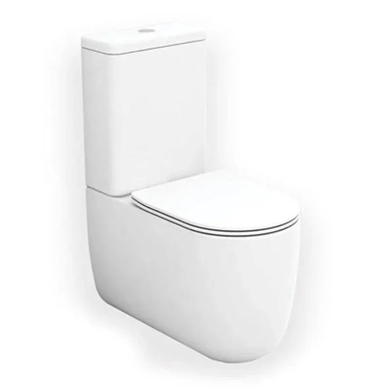 Studio Bagno Milady Rimless Back To Wall Toilet Suite - Ideal Bathroom CentreMIL001Gloss White