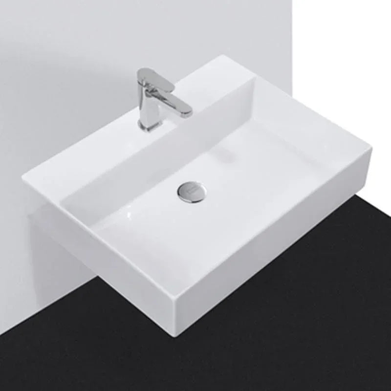 Studio Bagno Shard 600mm Basin - Ideal Bathroom CentreSHA60Gloss WhiteGloss White