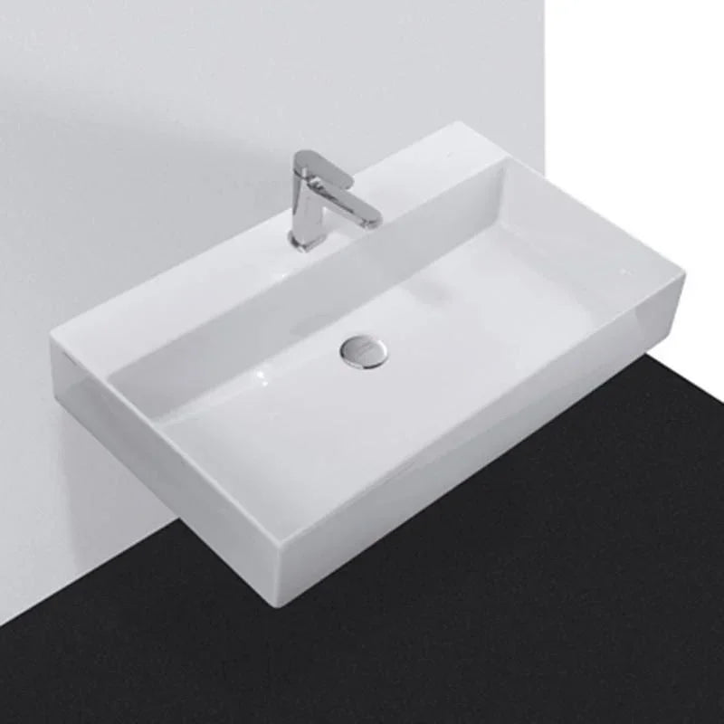 Studio Bagno Shard 750mm Basin - Ideal Bathroom CentreSHA75Gloss WhiteGloss White