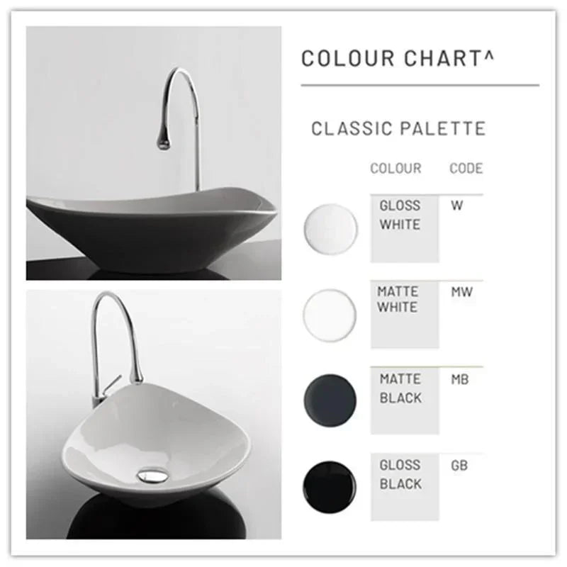 Studio Bagno Sinfonia 530mm Basin - Ideal Bathroom CentreLVA120Gloss WhiteGloss White