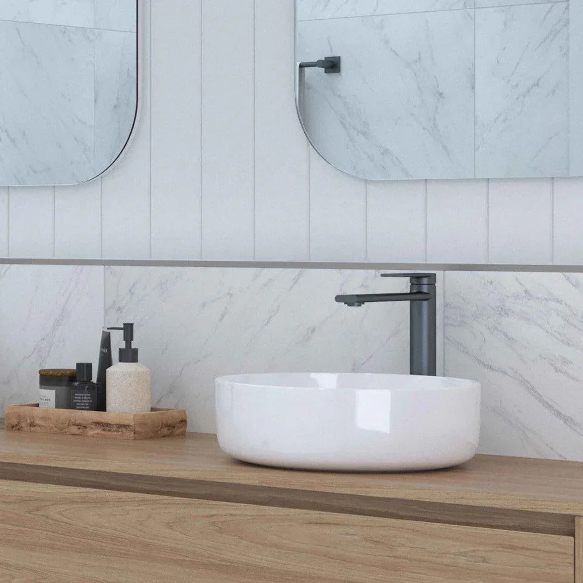 Timberline Allure Above Counter Basin - Ideal Bathroom CentreALL-BS-360-GW-SGloss White