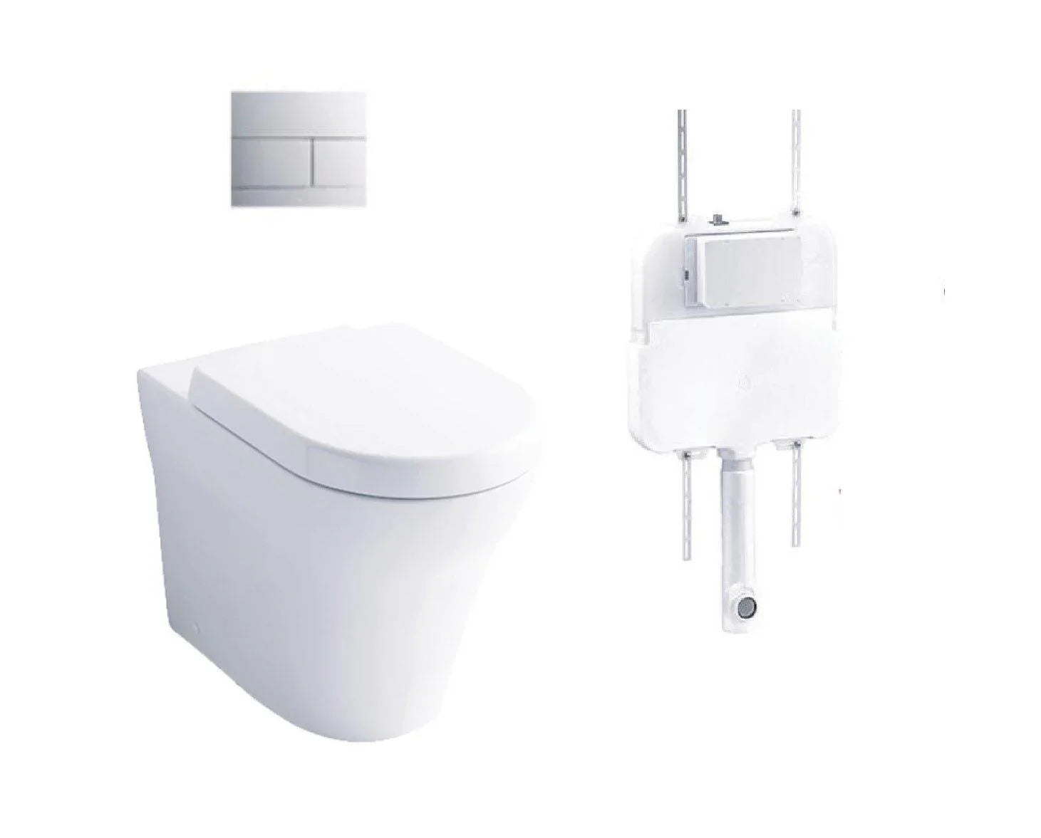 TOTO MH Wall Faced Toilet and D Shape Soft Close Seat - Ideal Bathroom CentreCW163EA1