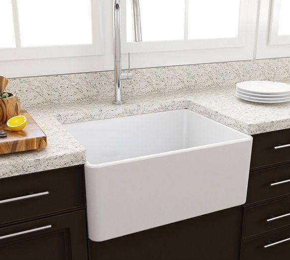 Turner Hastings Novi 60 x 46 Fine Fireclay Butler Sink - Ideal Bathroom CentreNO60FSNovi Flat FrontNo Grid