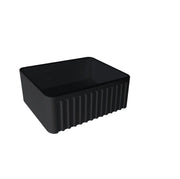 Turner Hastings Novi 60 x 46 Fine Fireclay Matte Black Butler Sink - Ideal Bathroom CentreNO60FS-R-MBNovi Ribbed FrontNo Grid