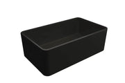 Turner Hastings Novi 75 x 46 Fine Fireclay Matte Black Butler Sink - Ideal Bathroom CentreNO75FS-MBNovi Flat Front